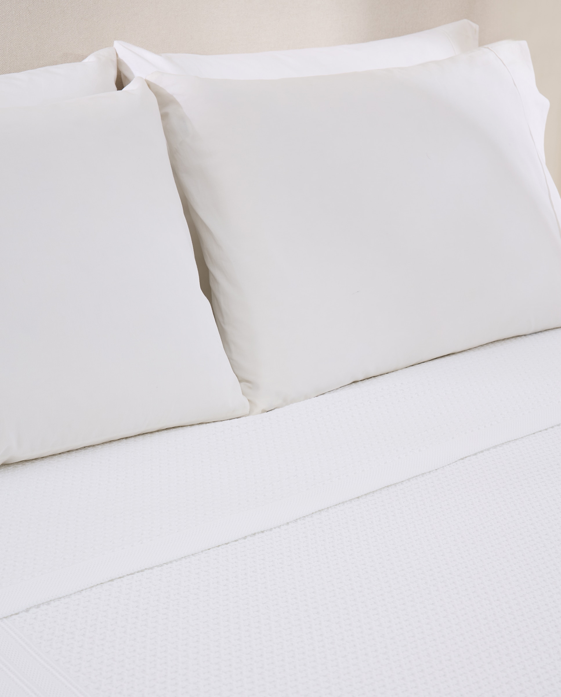 Colcha algodón lavado Giulia - Blanco Cama 150 cm Blanco-2