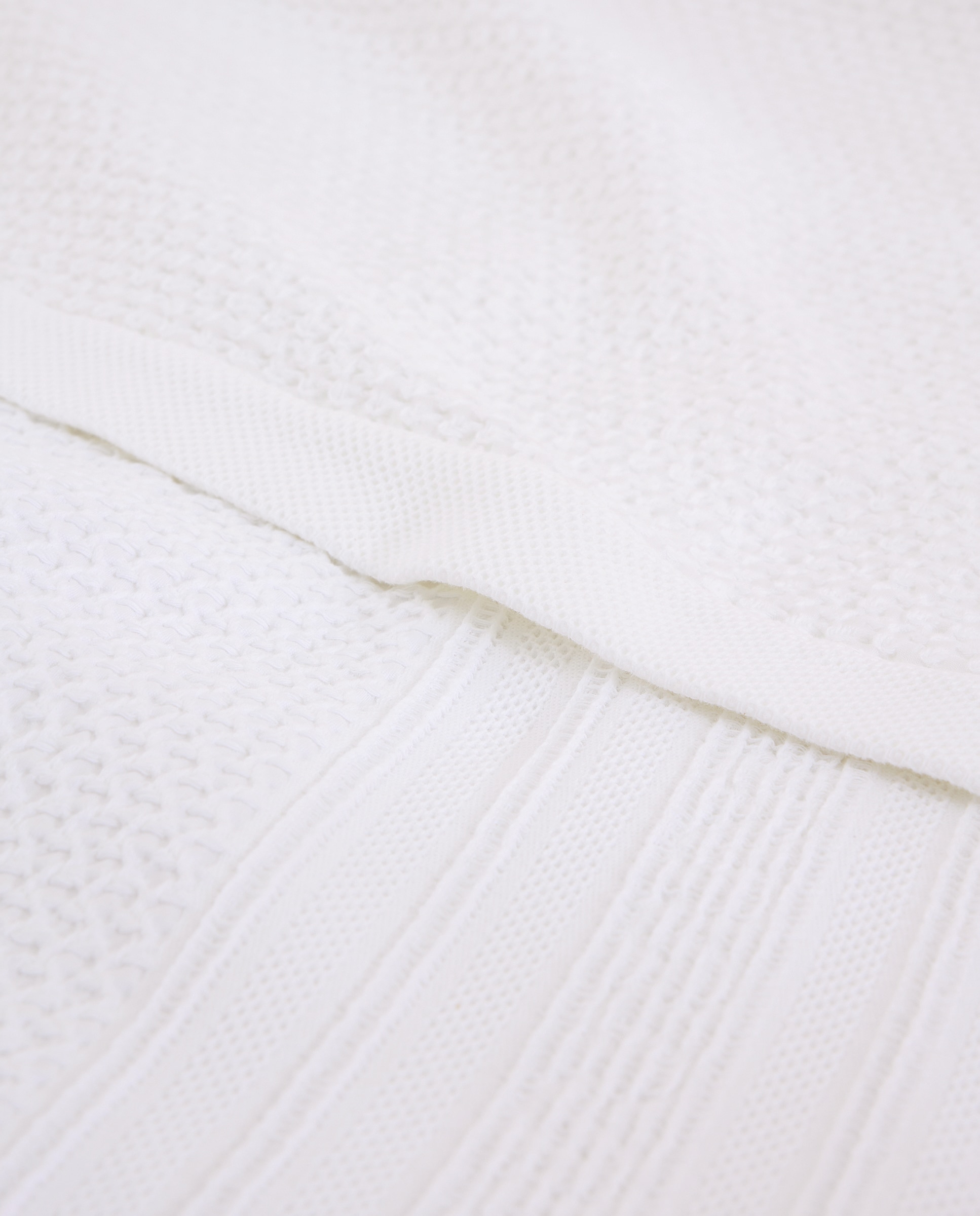 Colcha algodón lavado Giulia - Blanco Cama 150 cm Blanco-3