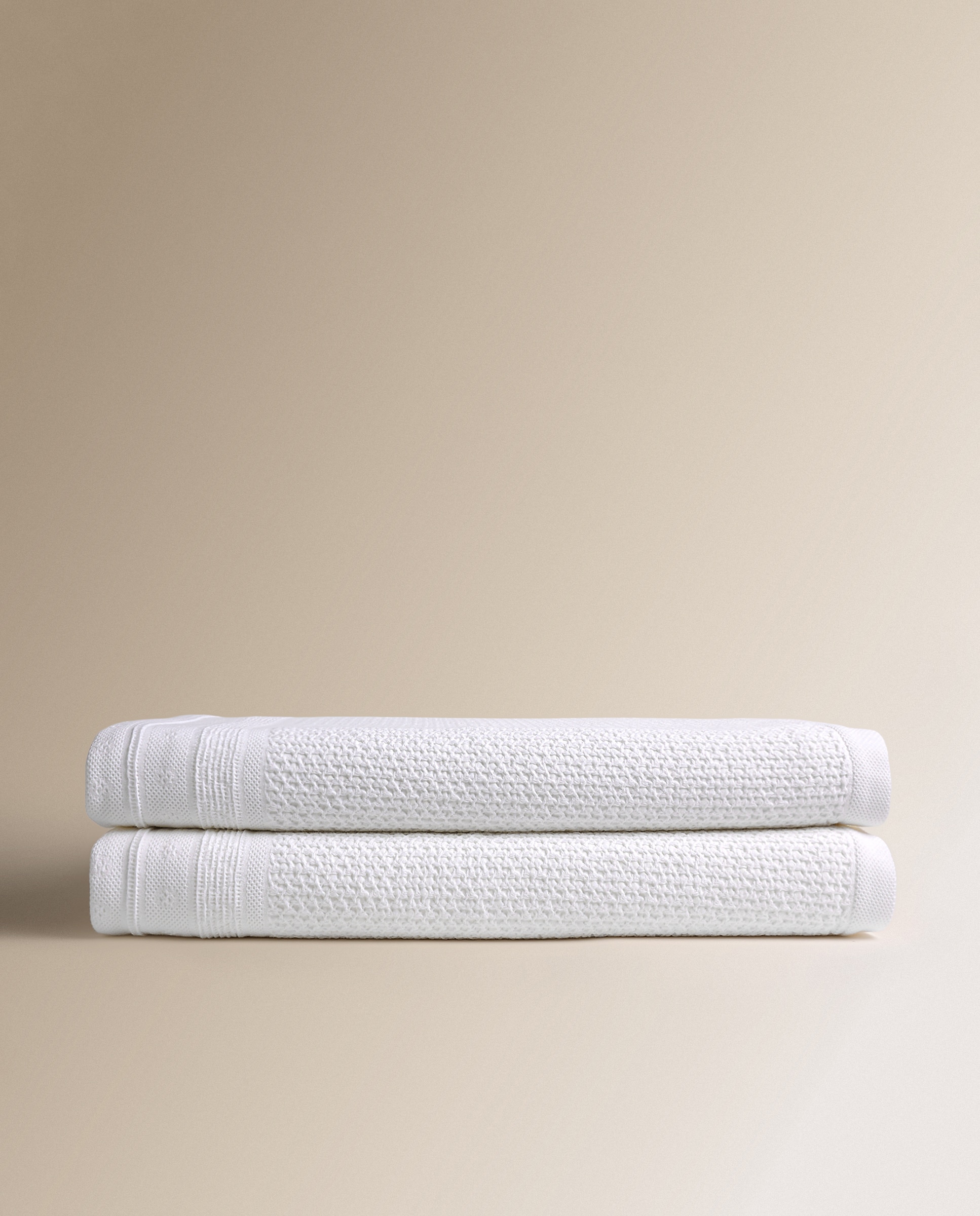 Colcha algodón lavado Giulia - Blanco Cama 150 cm Blanco-4