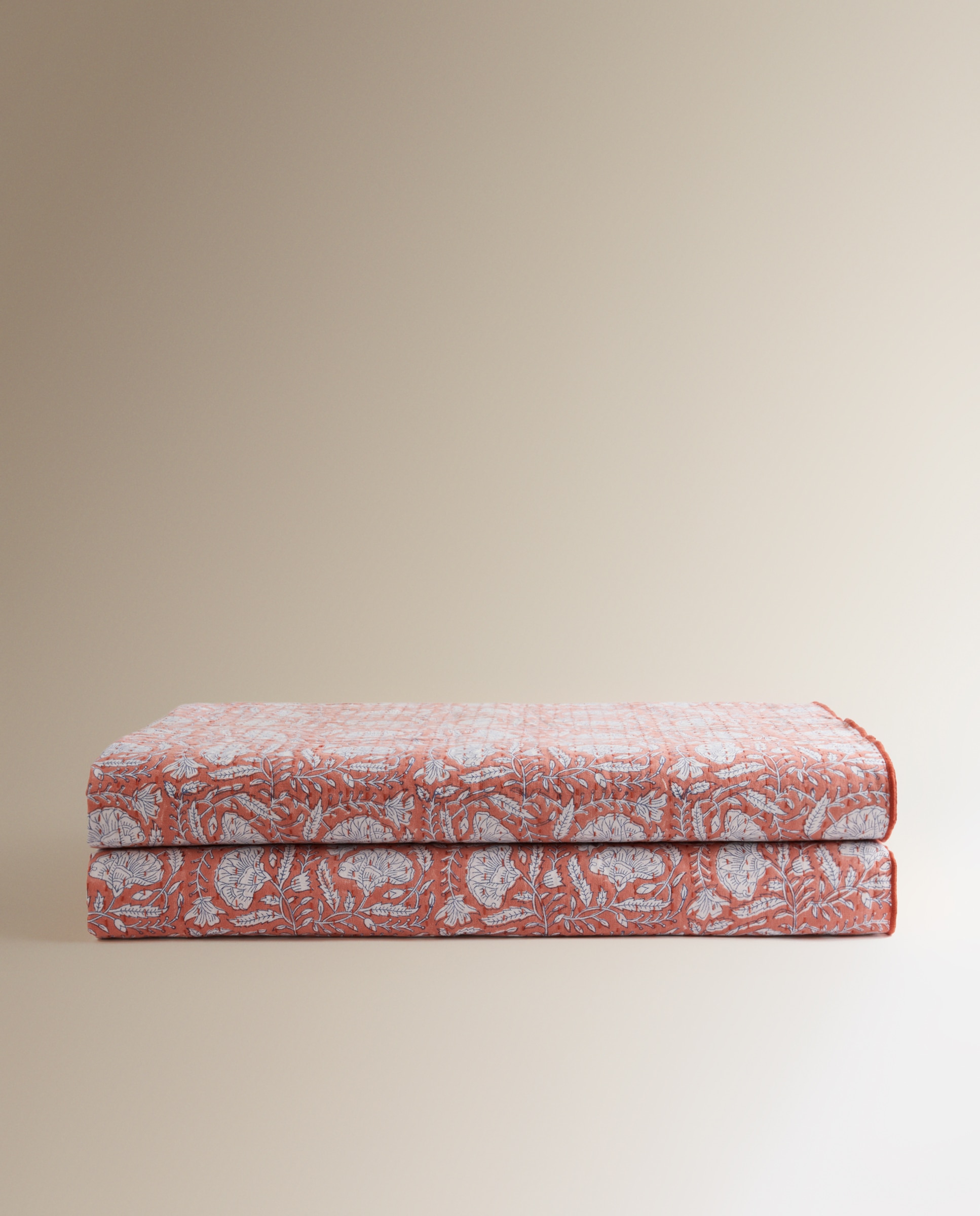 Colcha algodón Le Ciel - Coral Cama 90 cm Coral-4