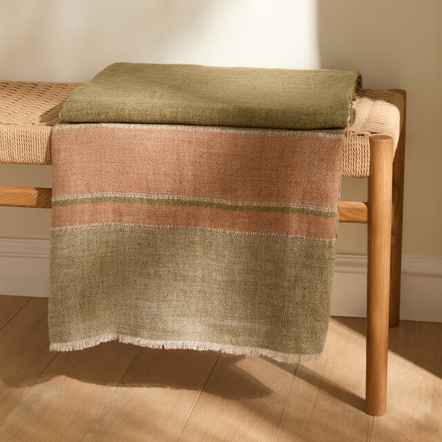 Manta decorativa lino Hanasaki