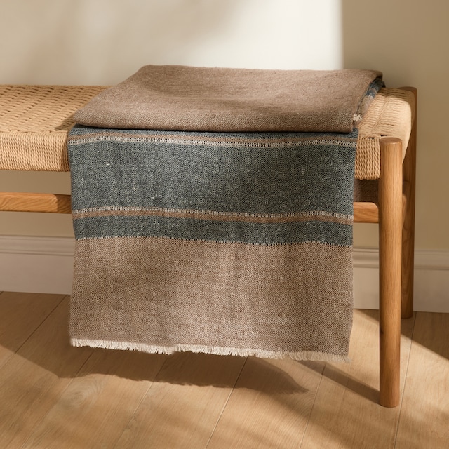 Imagen 0 de Manta decorativa lino Hanasaki