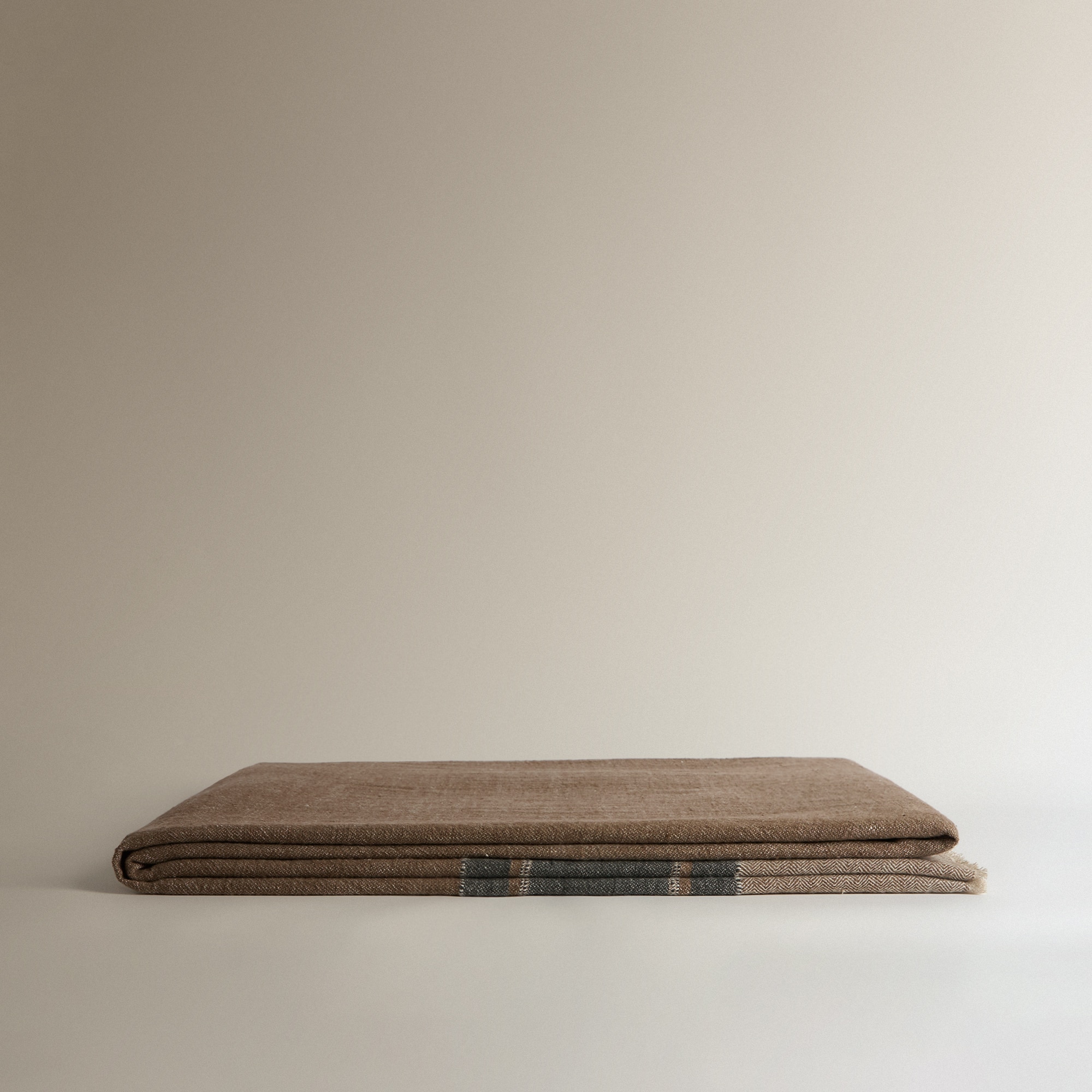 Manta decorativa lino Hanasaki - Gris 180 x 260 cm Gris-2