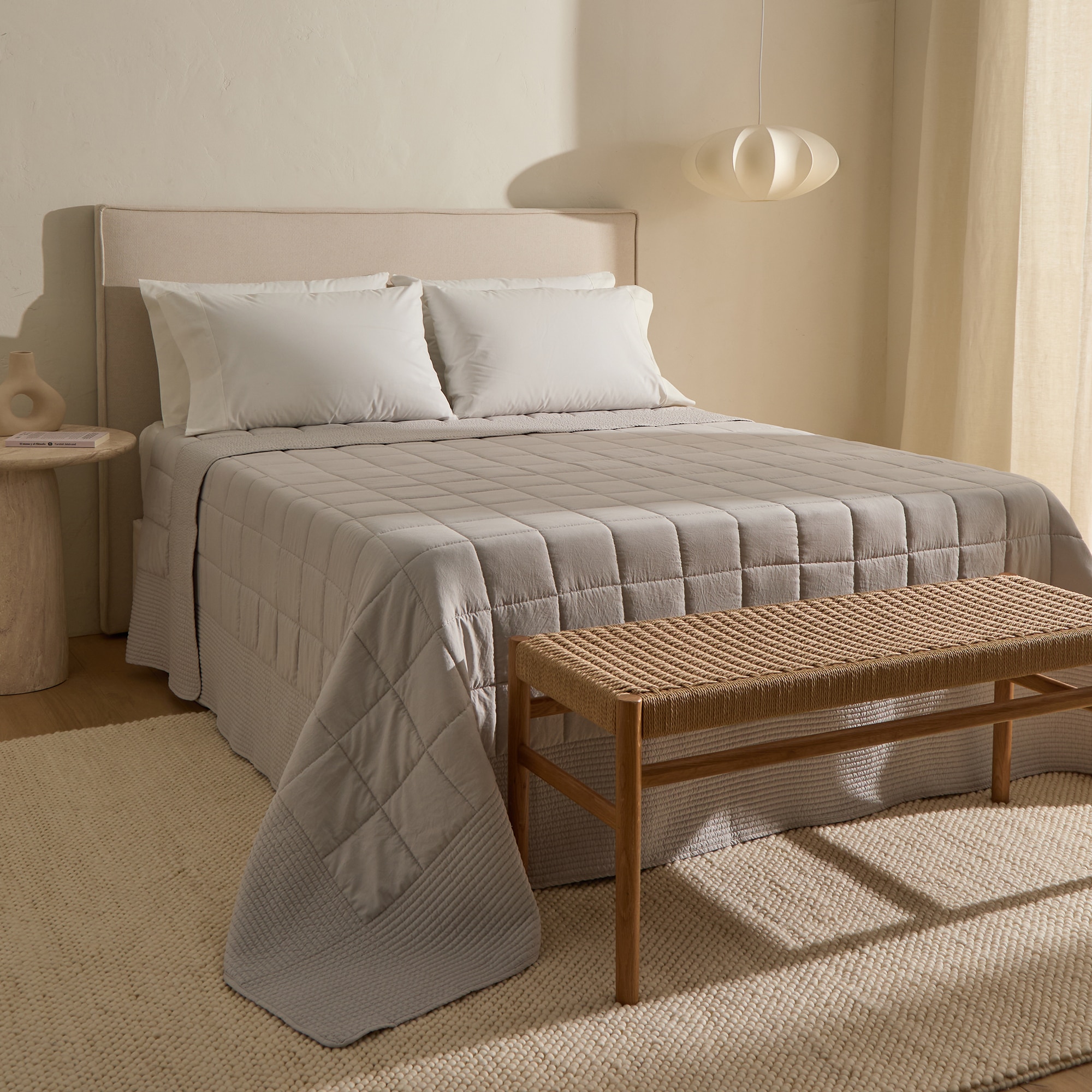 Edredão de Microfibra Danko Cinzento-1