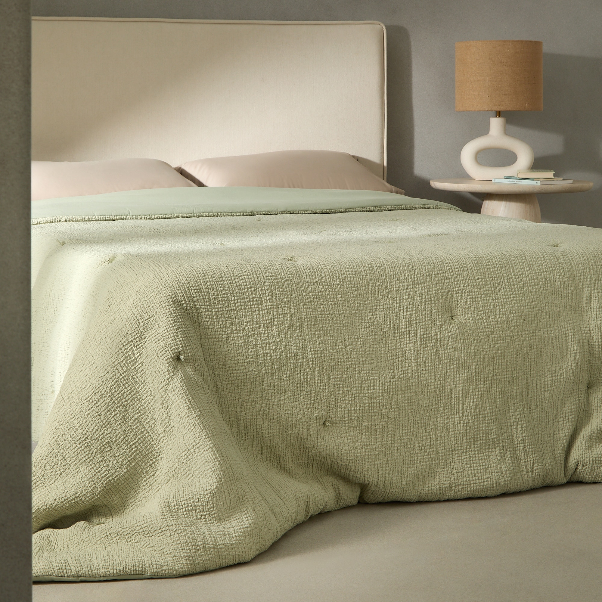 Edredón algodón Soma El Corte Inglés - Verde Cama 90 cm Verde-1