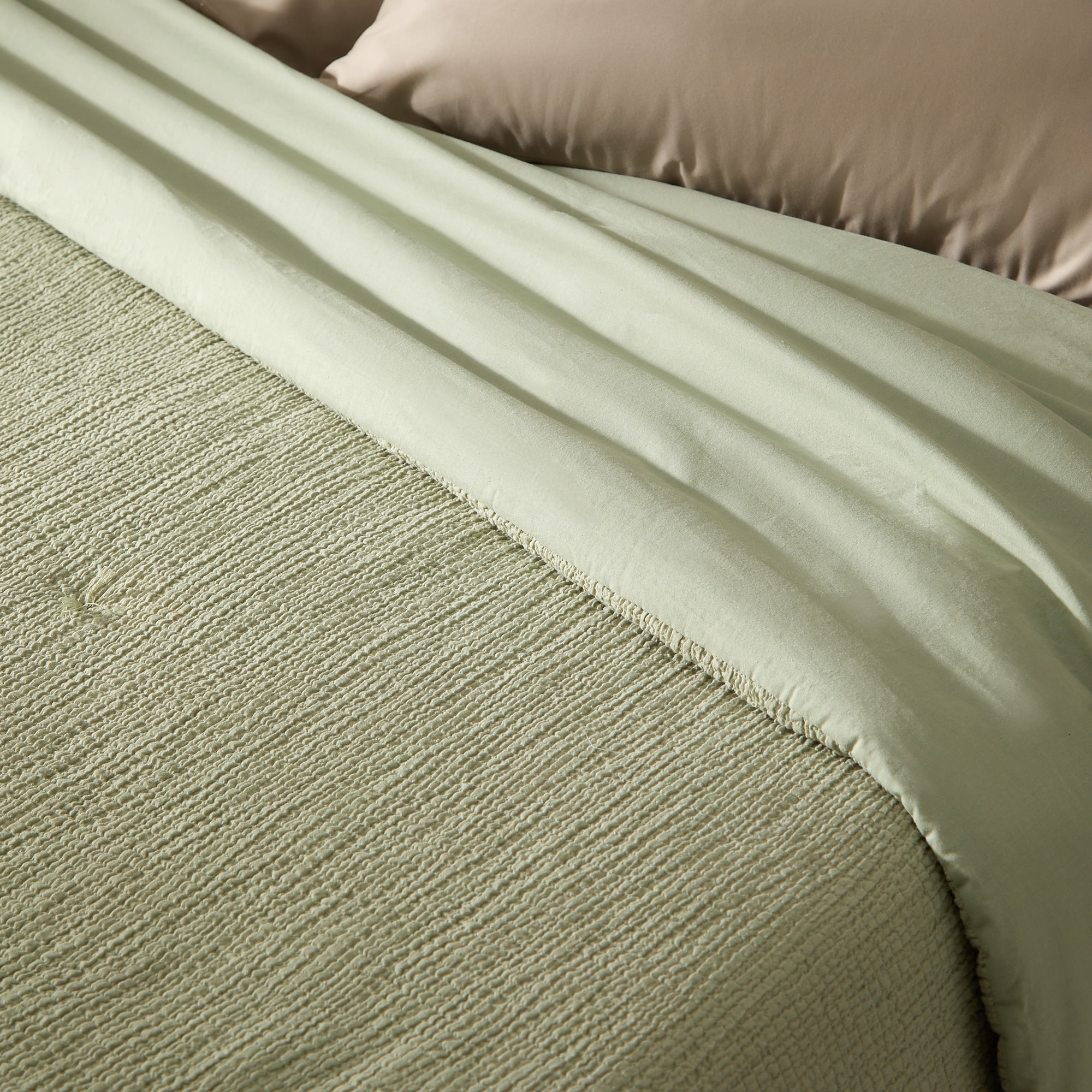 Edredón algodón Soma El Corte Inglés - Verde Cama 90 cm Verde-3