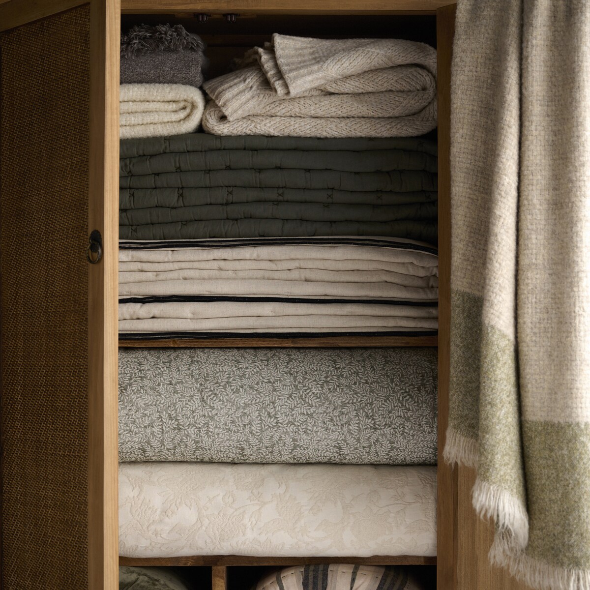 Edredón algodón Leda Verde-5