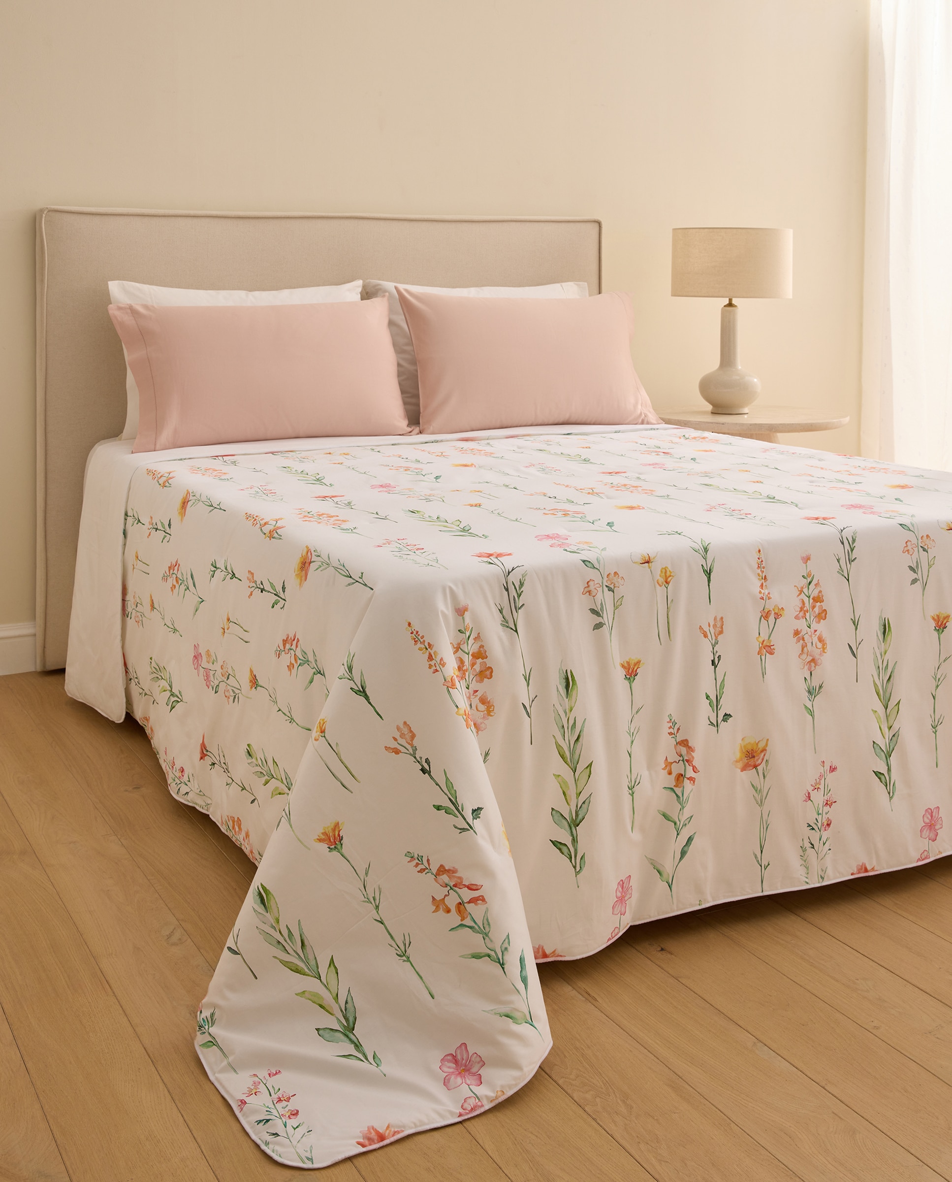 El Corte Inglés - Edredón algodón Fleur.