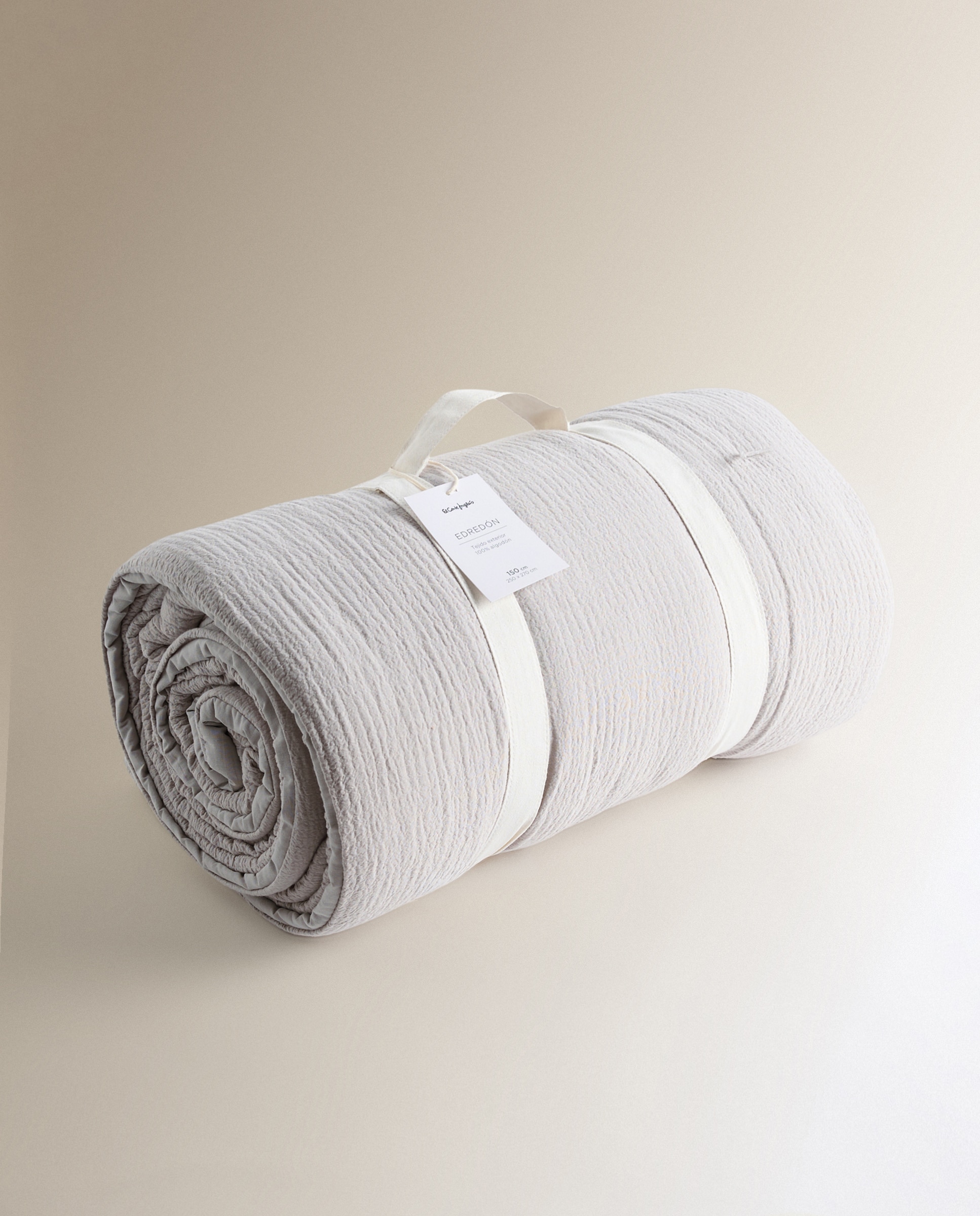 Edredón algodón Soma El Corte Inglés - Gris Cama 90 cm Gris-5