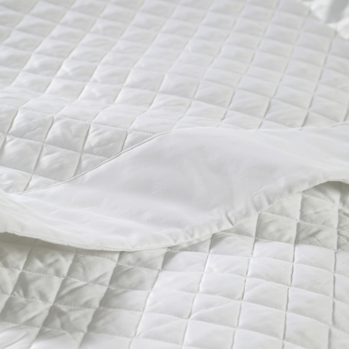 Edredón satén algodón Diamond El Corte Inglés - Blanco Cama 90 cm Blanco-3