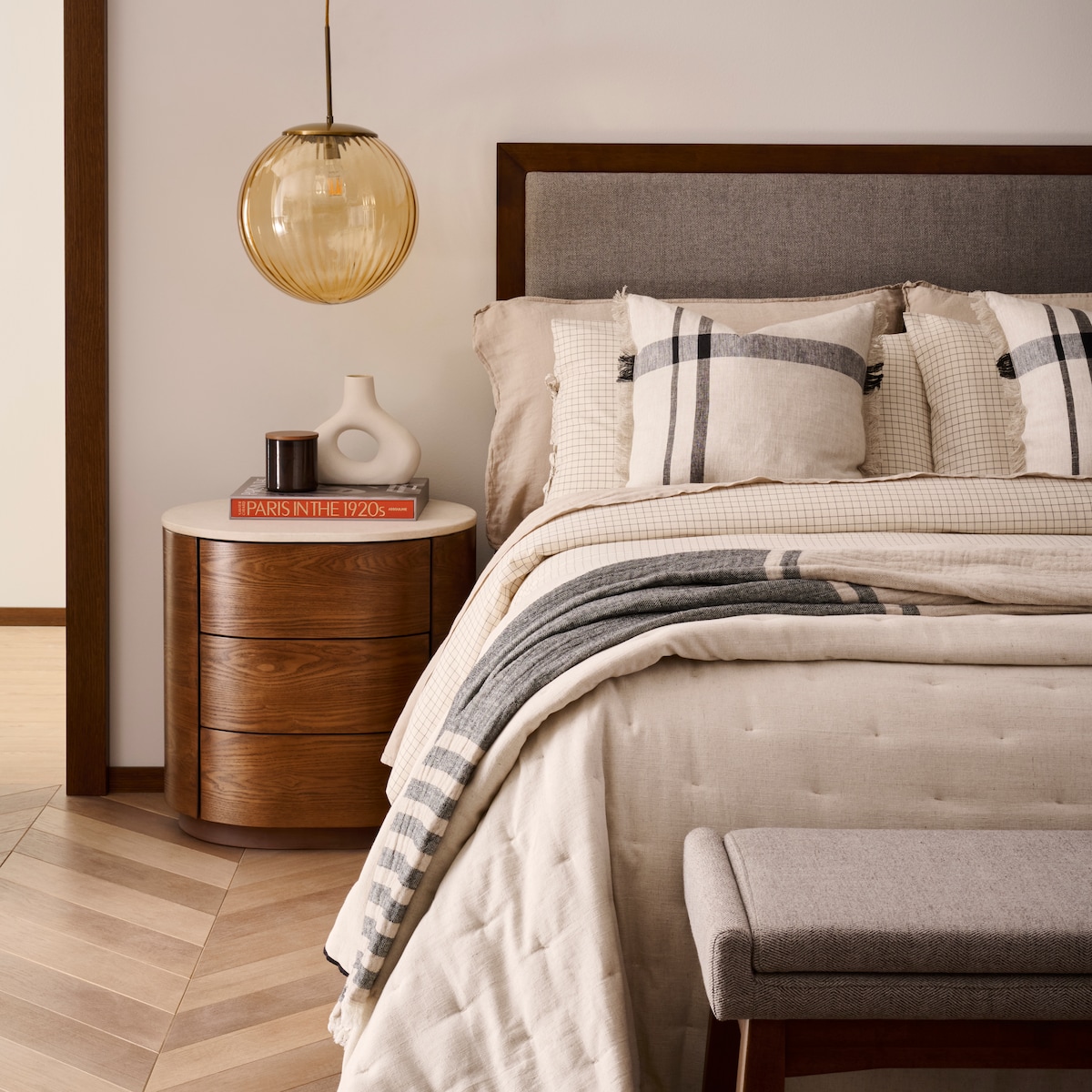 Edredão em Algodão e Linho Osma Room Linho-7