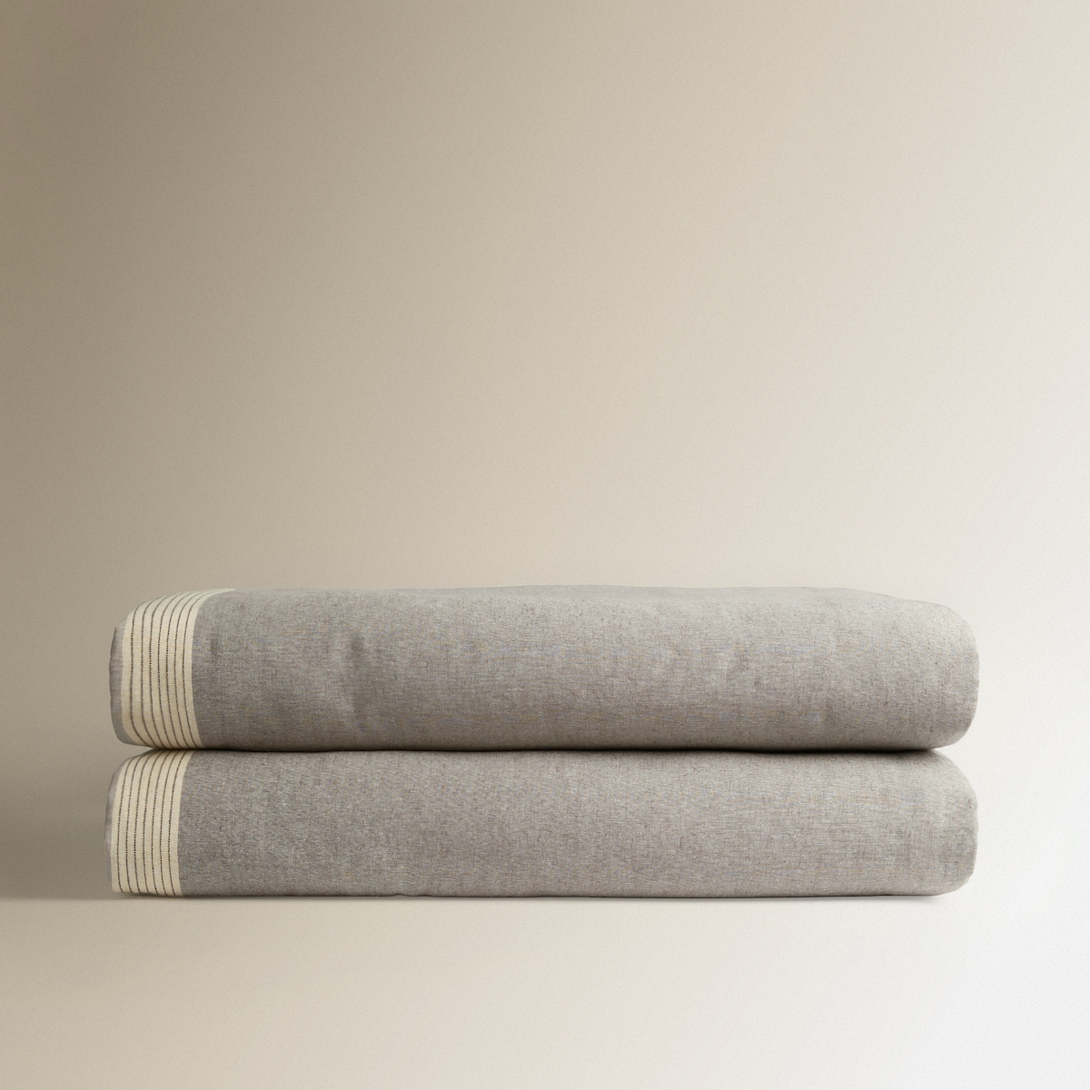 Edredón algodón y lino Rainer Room - El Corte Inglés Gris-5