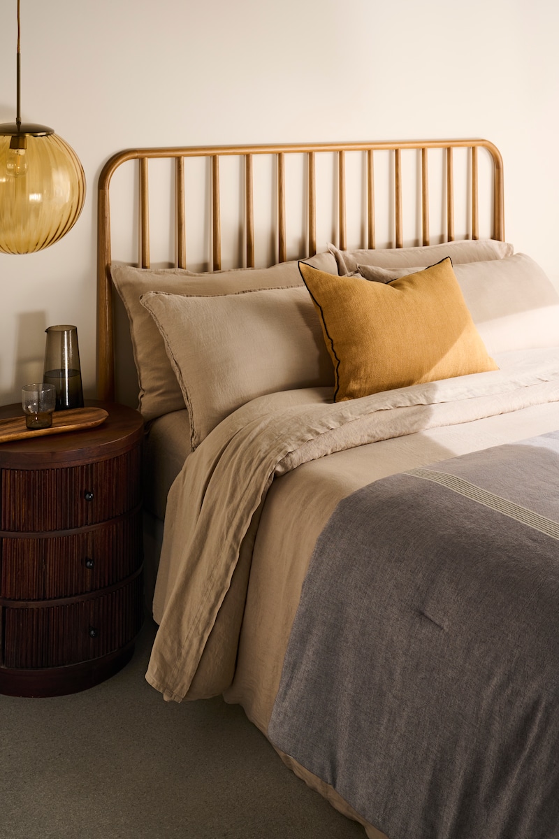 Edredón algodón y lino Rainer Room - El Corte Inglés Gris-7