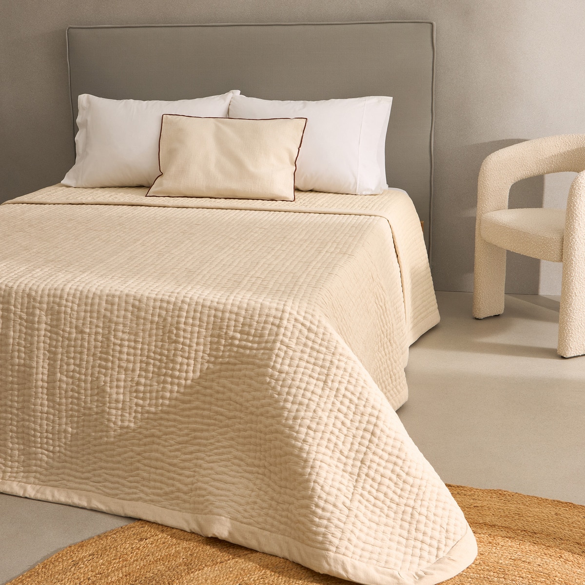 Imagem 0 de Edredão de Algodão e Linho Saori