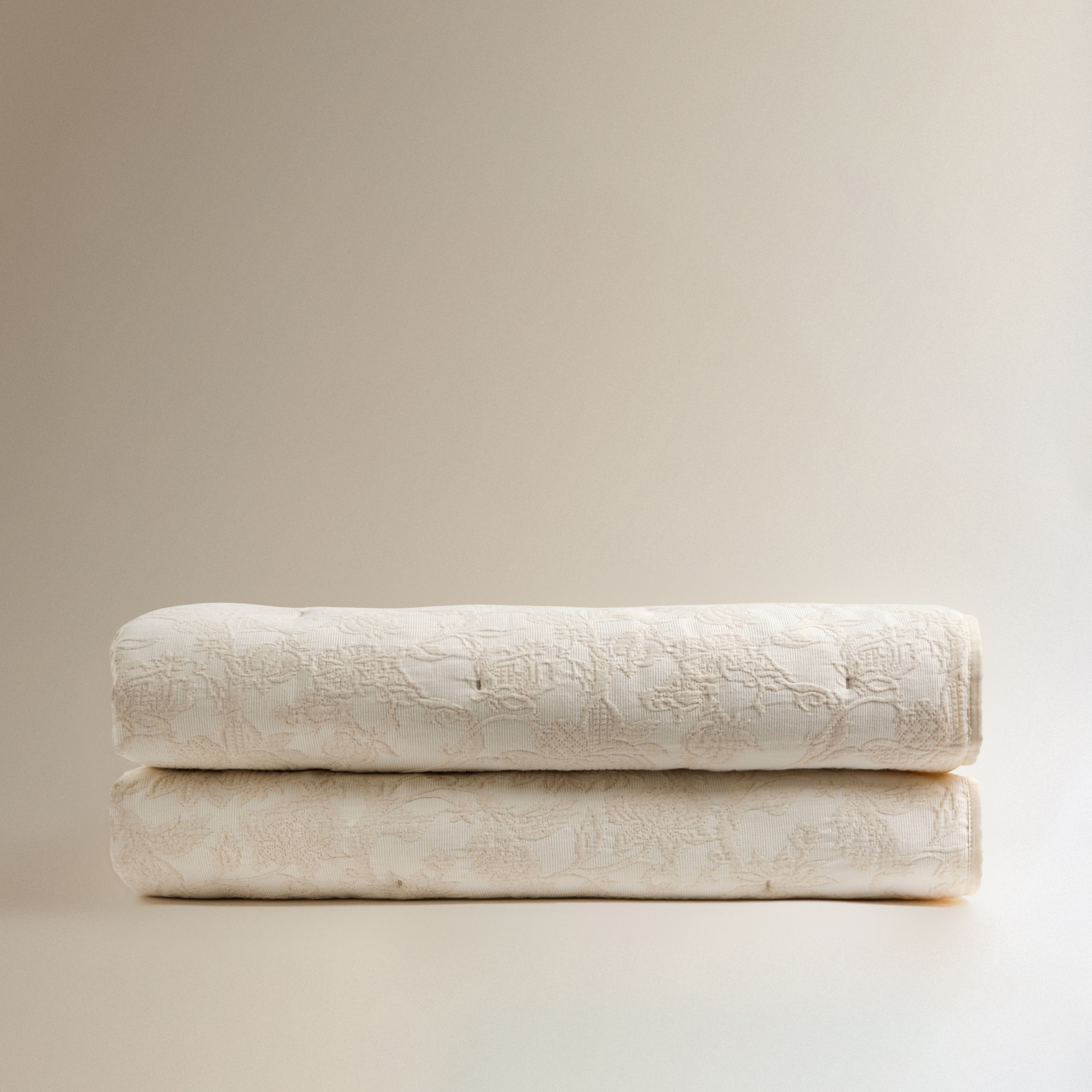 Edredão de Algodão e Linho Peyton Bege-3