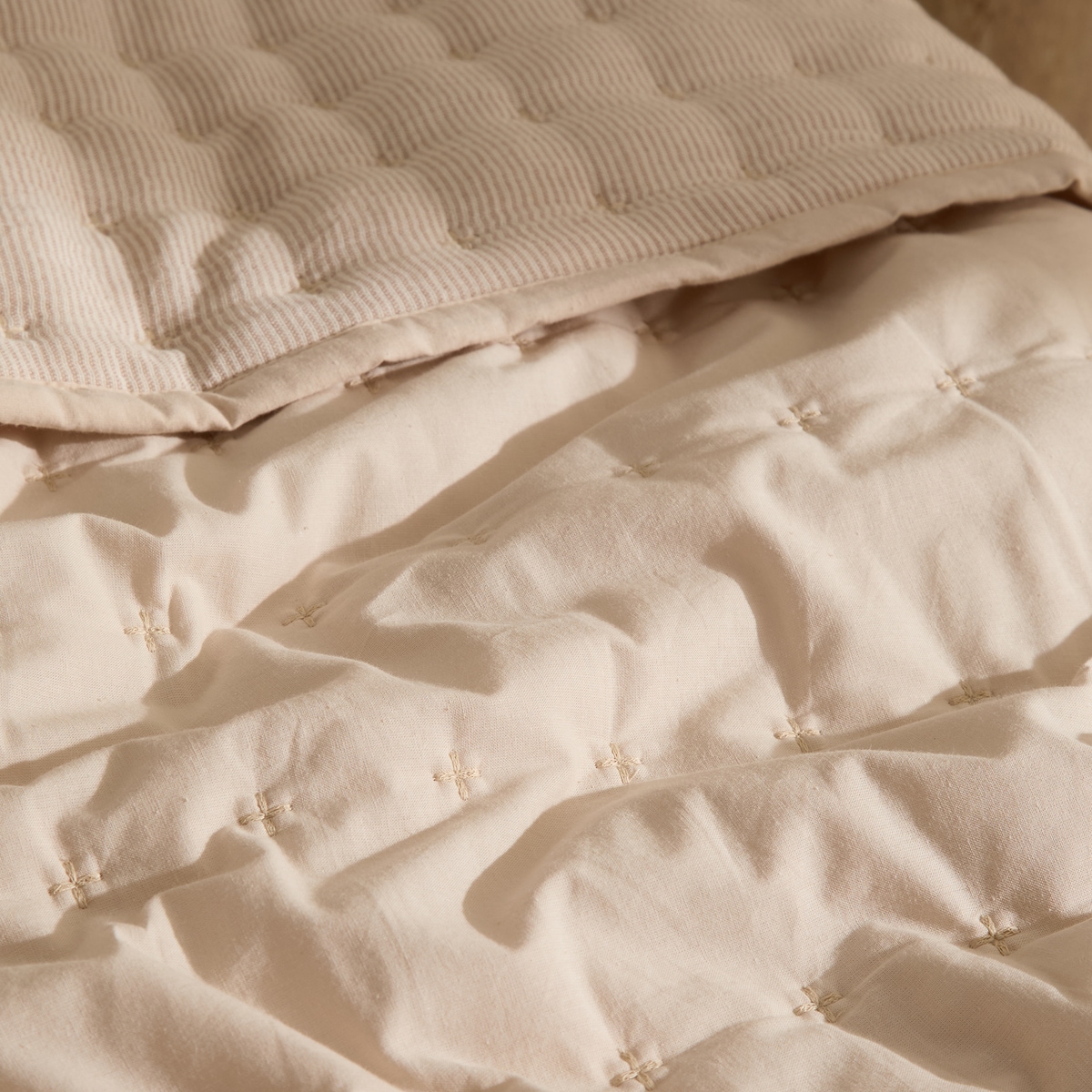Edredón algodón Hank Beige-3
