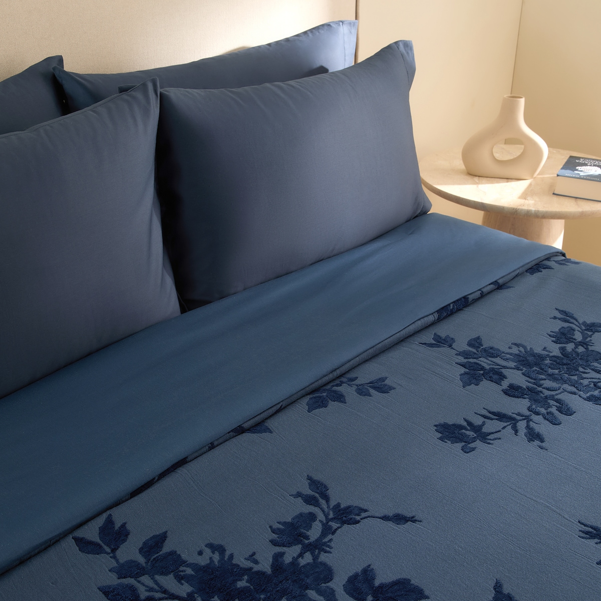 Edredón algodón y viscosa Asher Azul-2