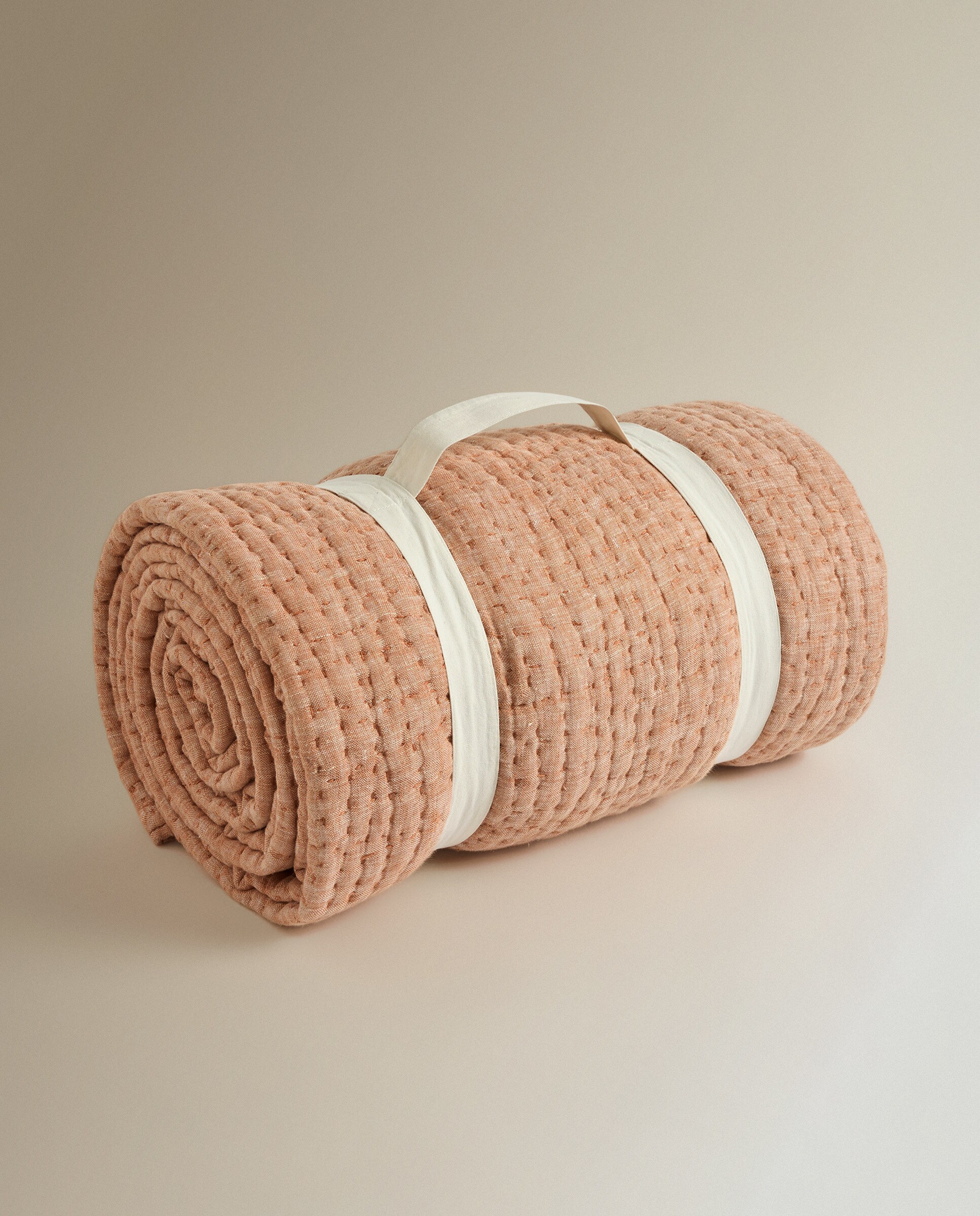 Edredón algodón Handa - Azul Cama 180 cm Rosa-5