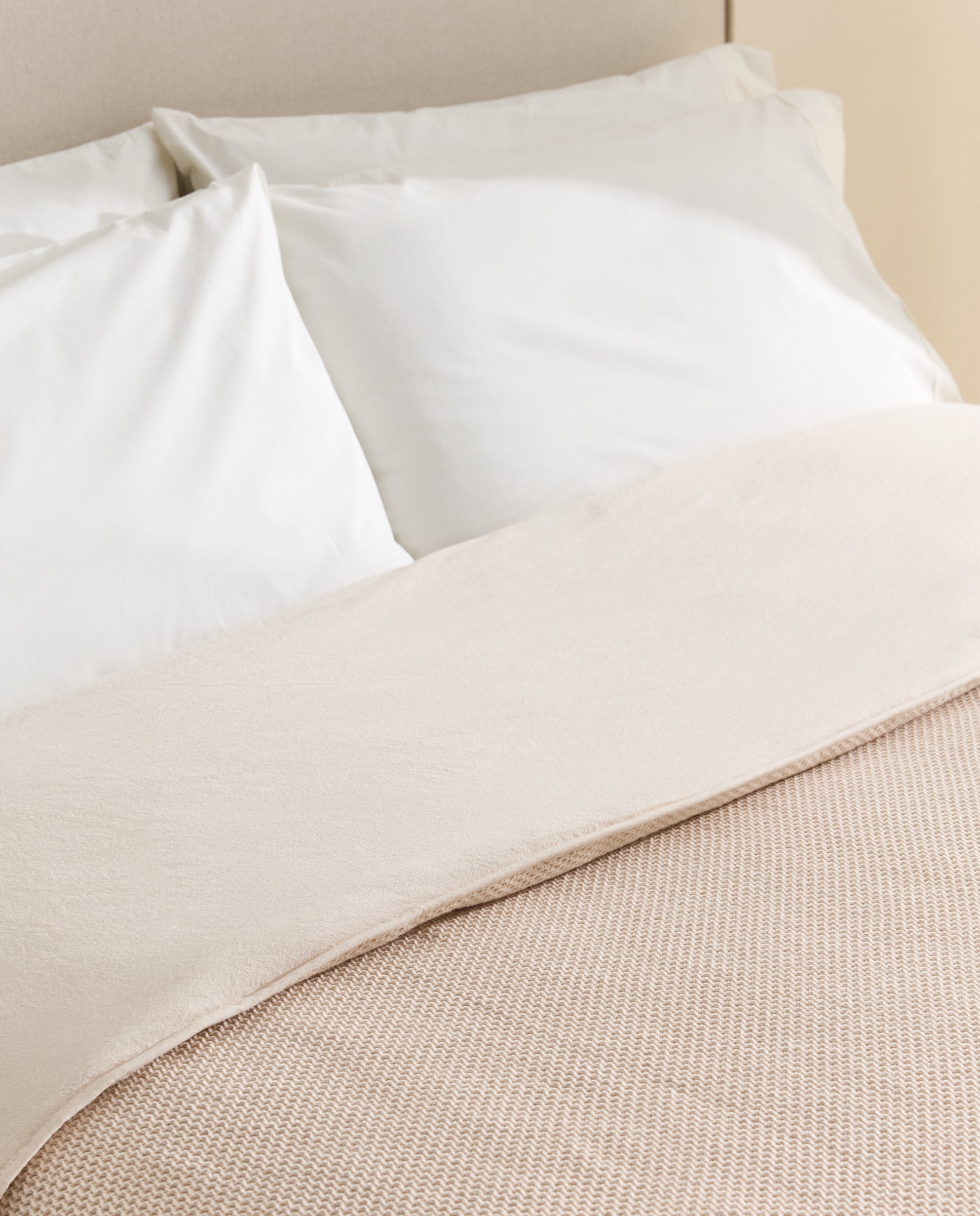 Edredón algodón Glenn - Beige Cama 150 cm Beige-2