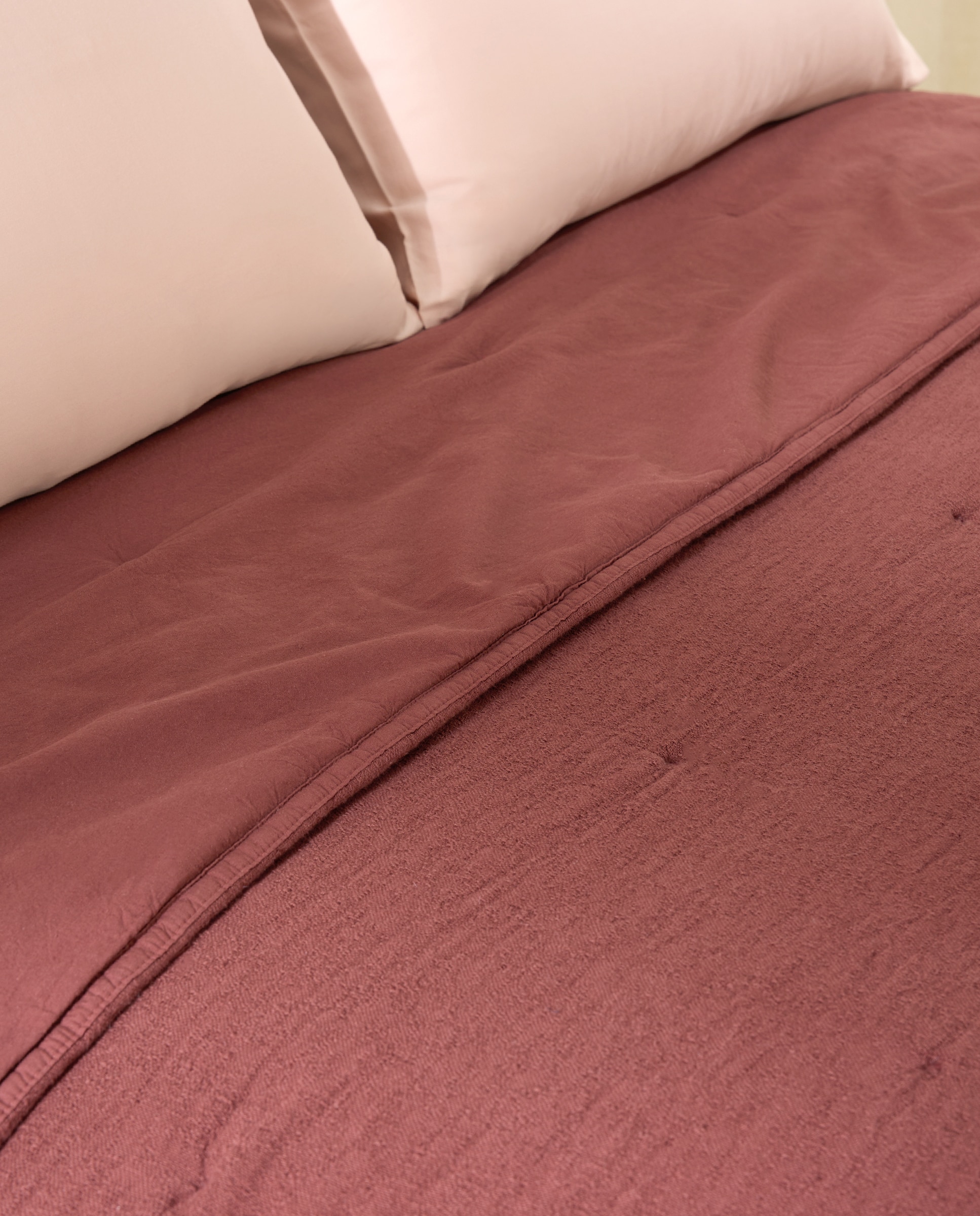 Imagen 2 de Edredón algodón Marlow - Granate Cama 90 cm Granate