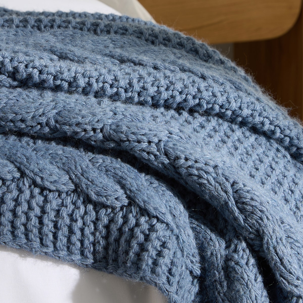 Manta decorativa Orquídea Azul-3