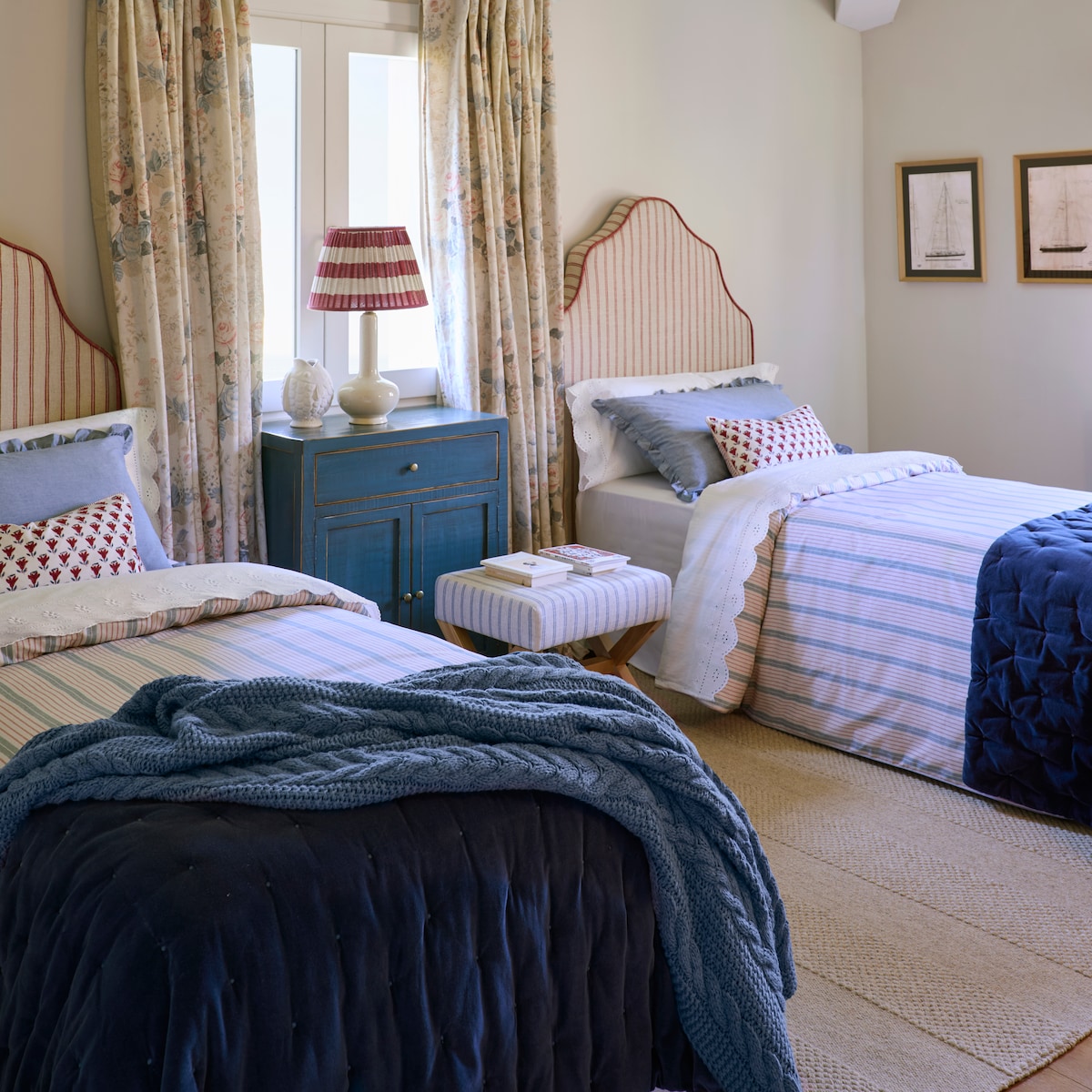 Manta decorativa Orquídea Azul-7