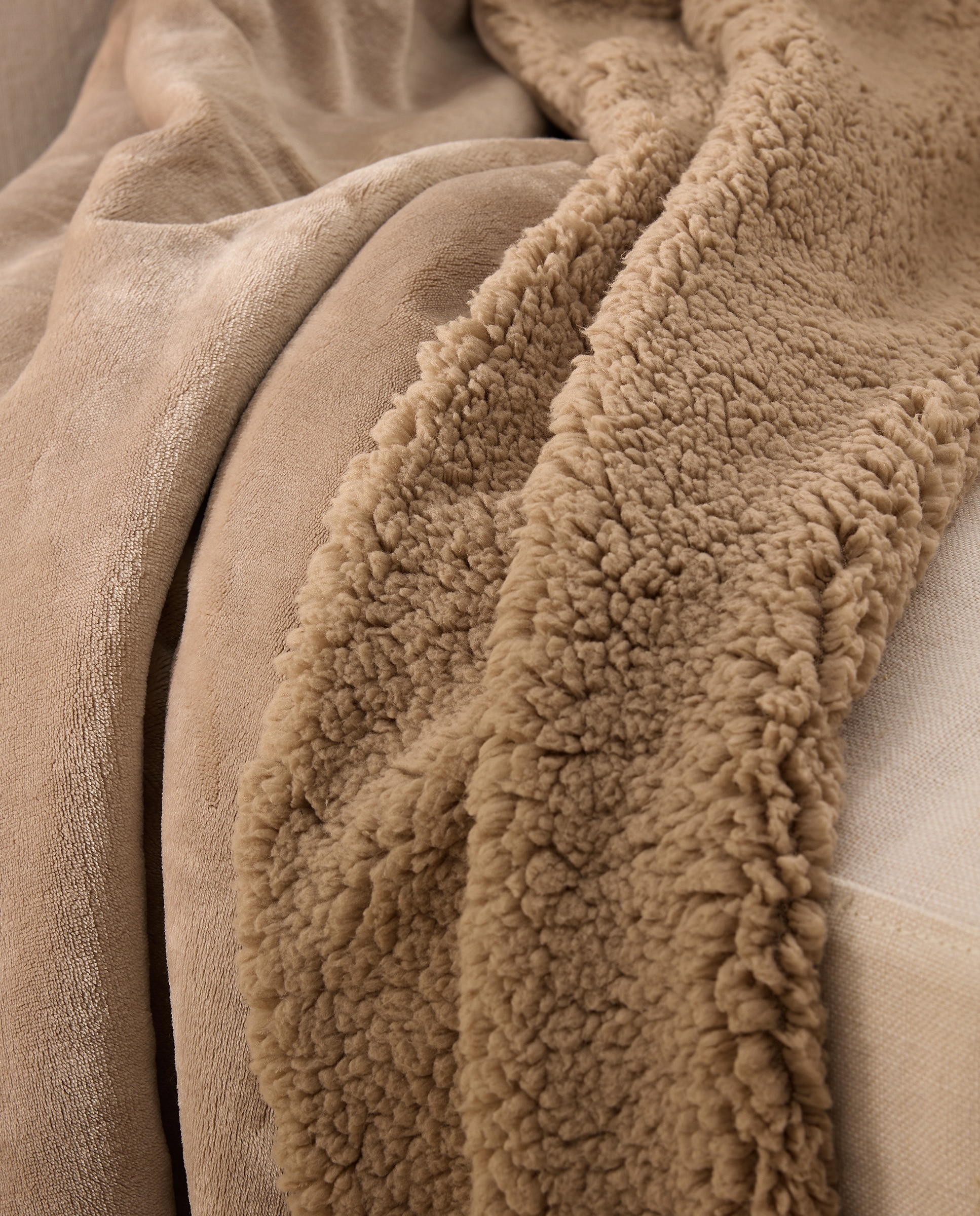Imagen 3 de Manta decorativa Nash - Beige 140 x 190 cm Beige