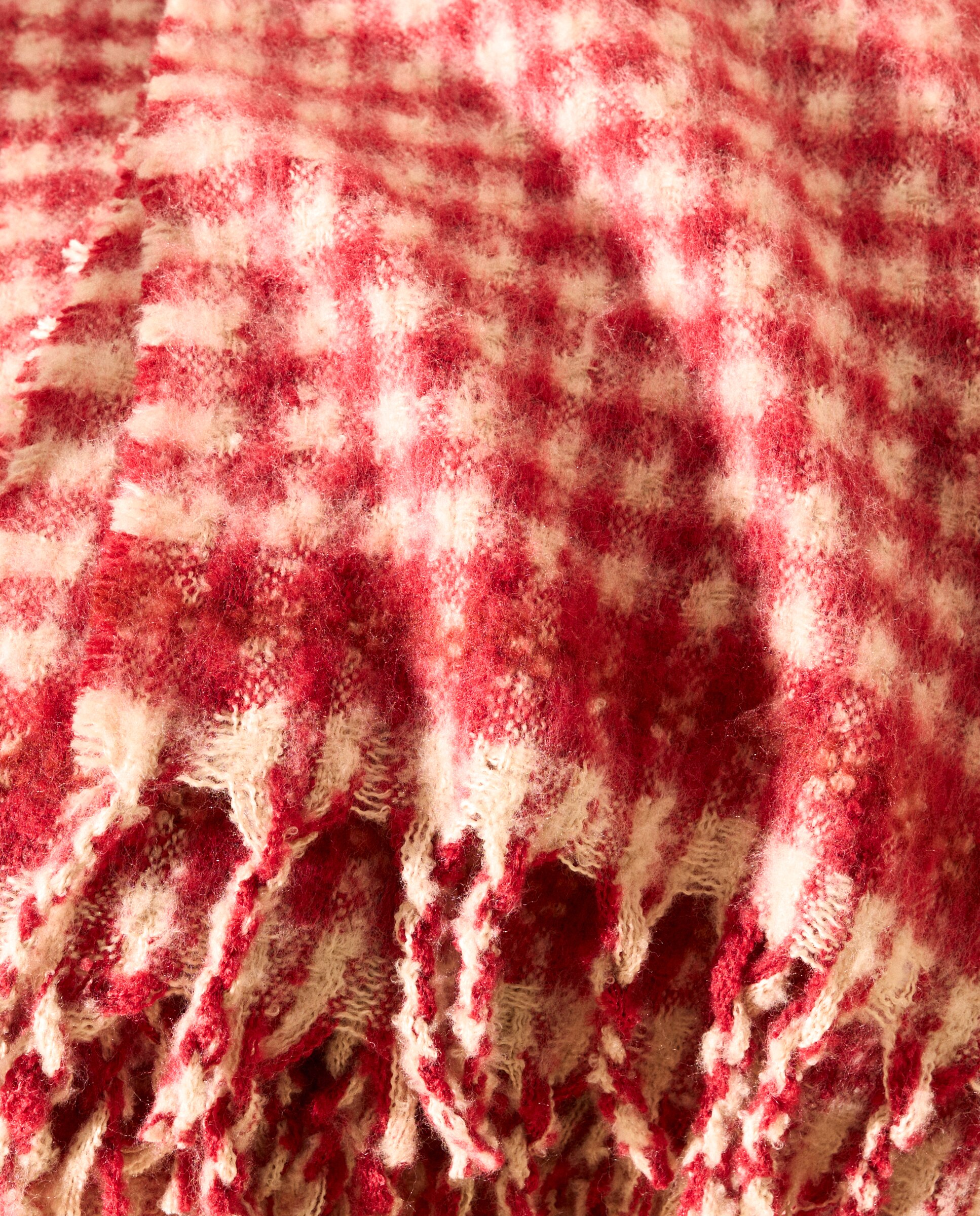 Manta decorativa Idara - Rojo 140 x 190 cm Rojo-3