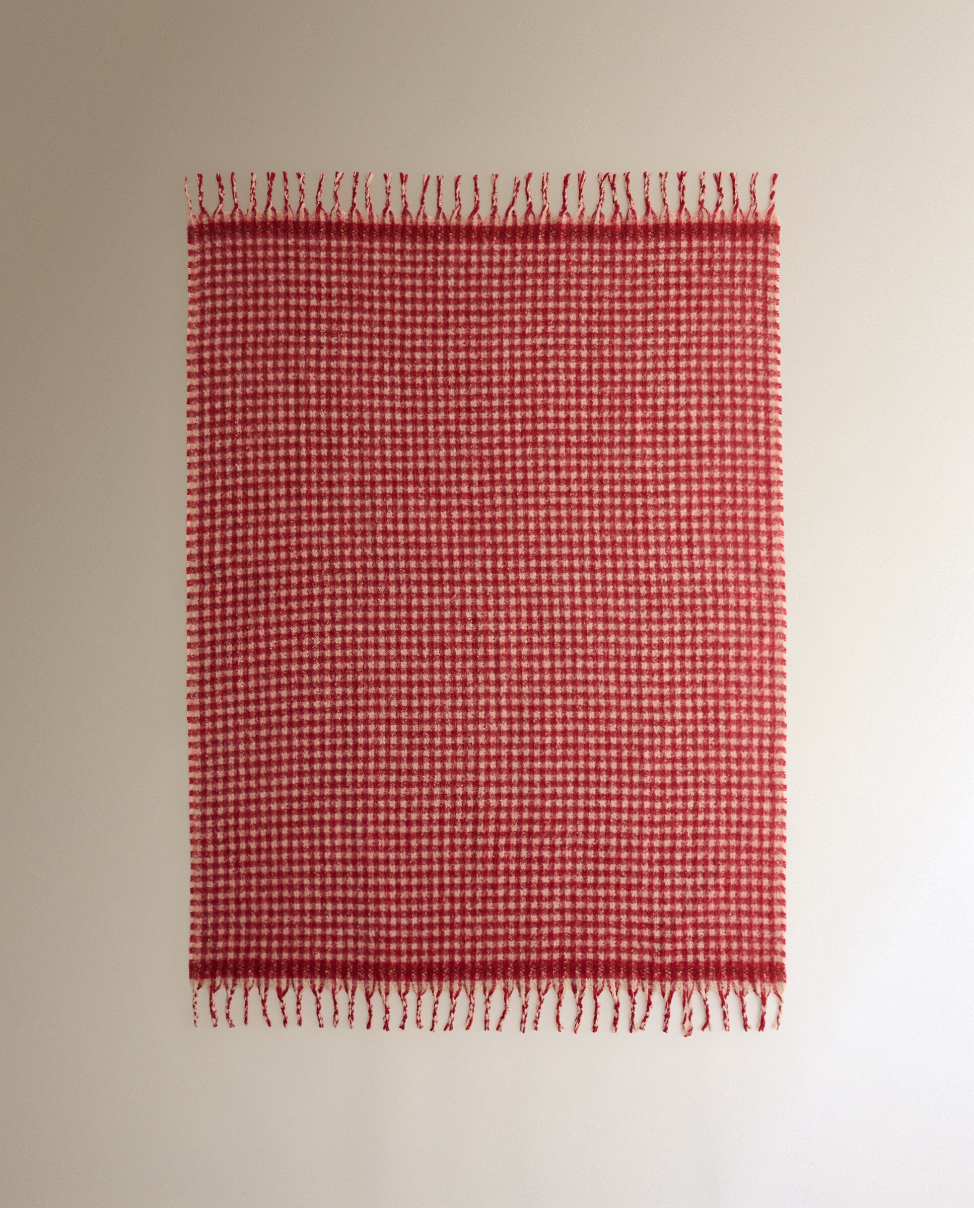 Manta decorativa Idara - Rojo 140 x 190 cm Rojo-4