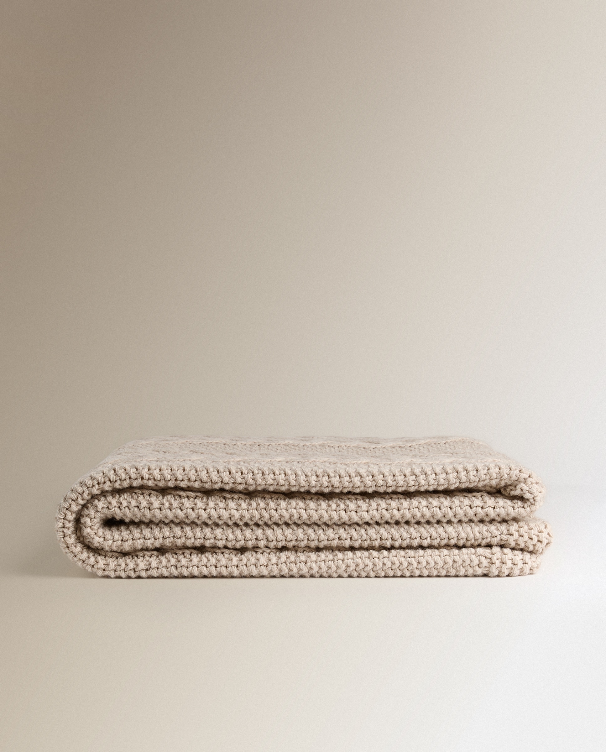 Manta decorativa punto Orquídea - Beige 130 x 190 cm Beige-2