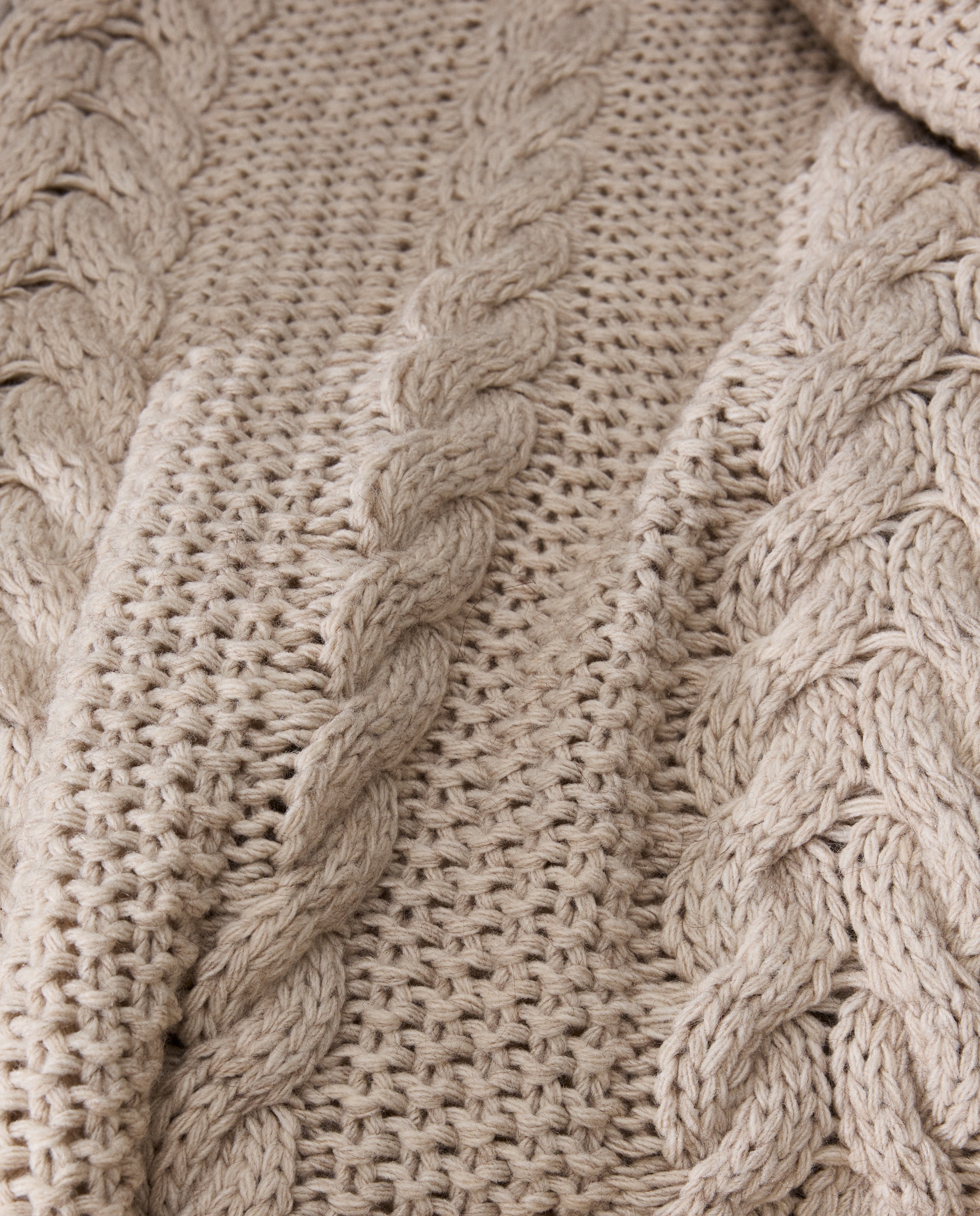 Manta decorativa punto Orquídea - Beige 130 x 190 cm Beige-3