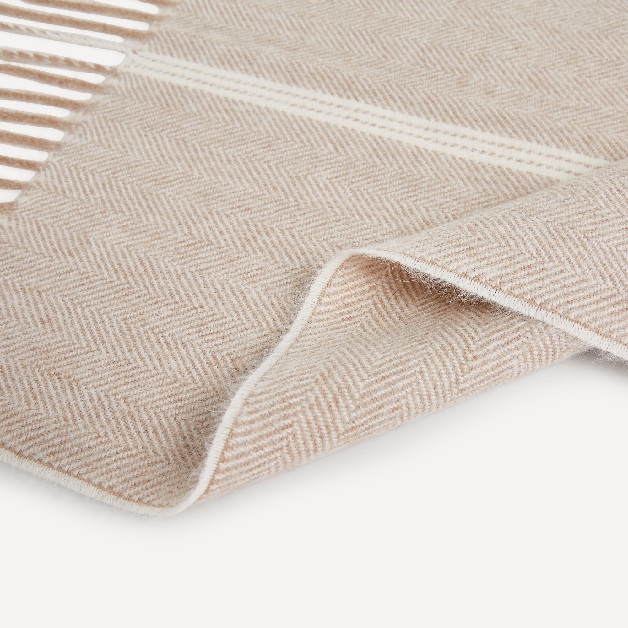 Manta decorativa alpaca Anna El Corte Inglés - Beige 130 x 170 cm Beige-3