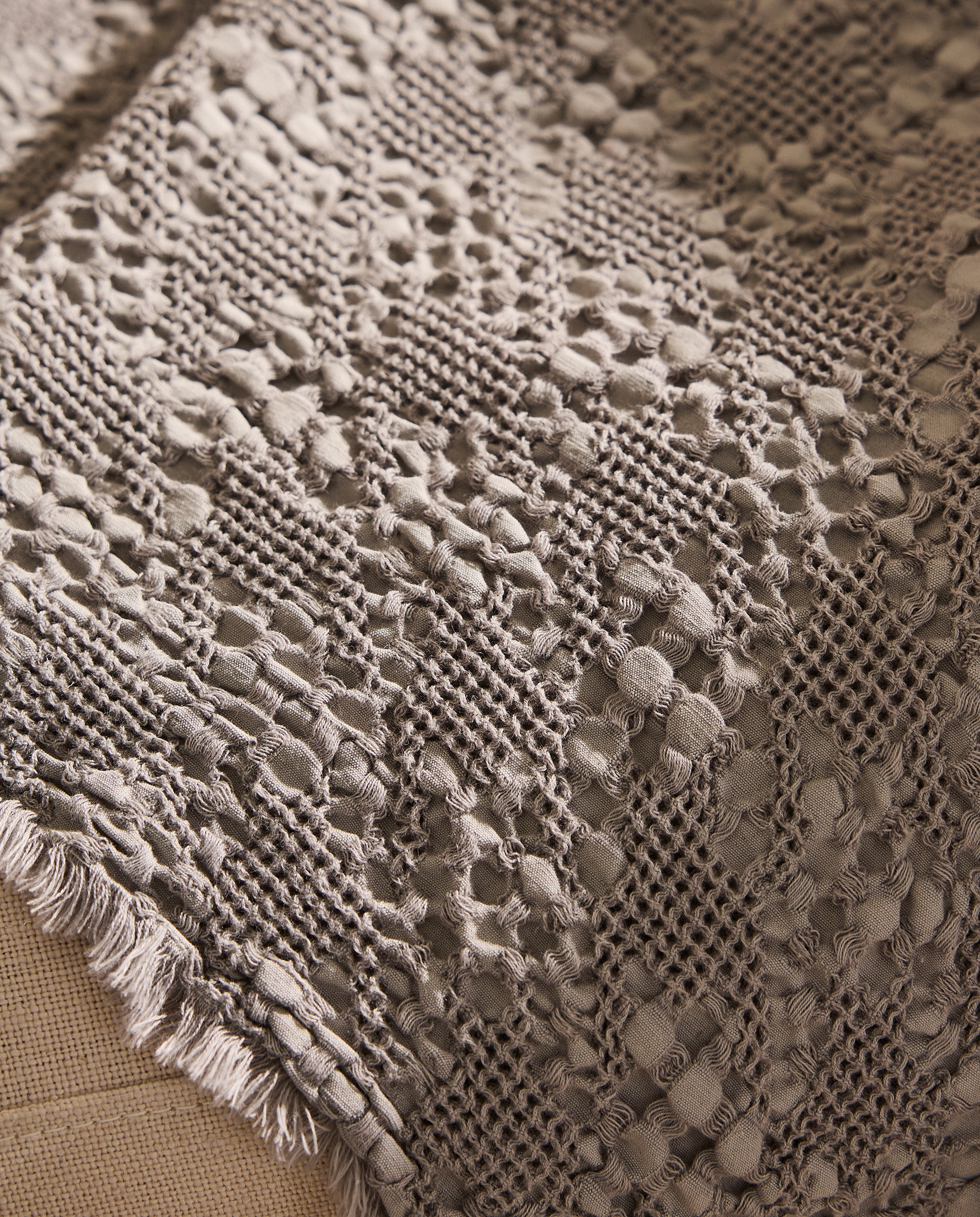 Manta Decorativa Pauline Cinzento-3