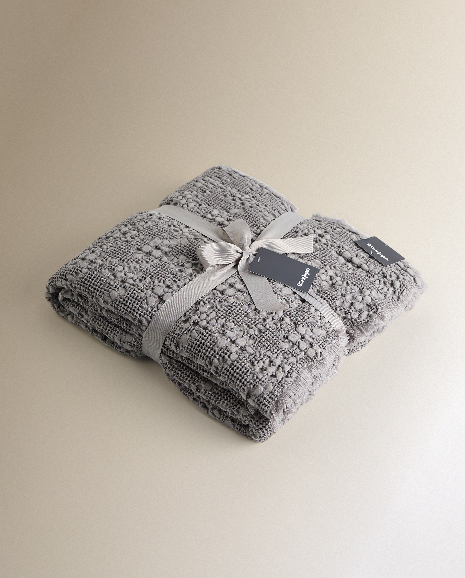 Manta Decorativa Pauline Cinzento-5