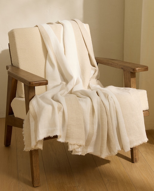 Imagem 0 de Manta Decorativa de Linho Ziwa