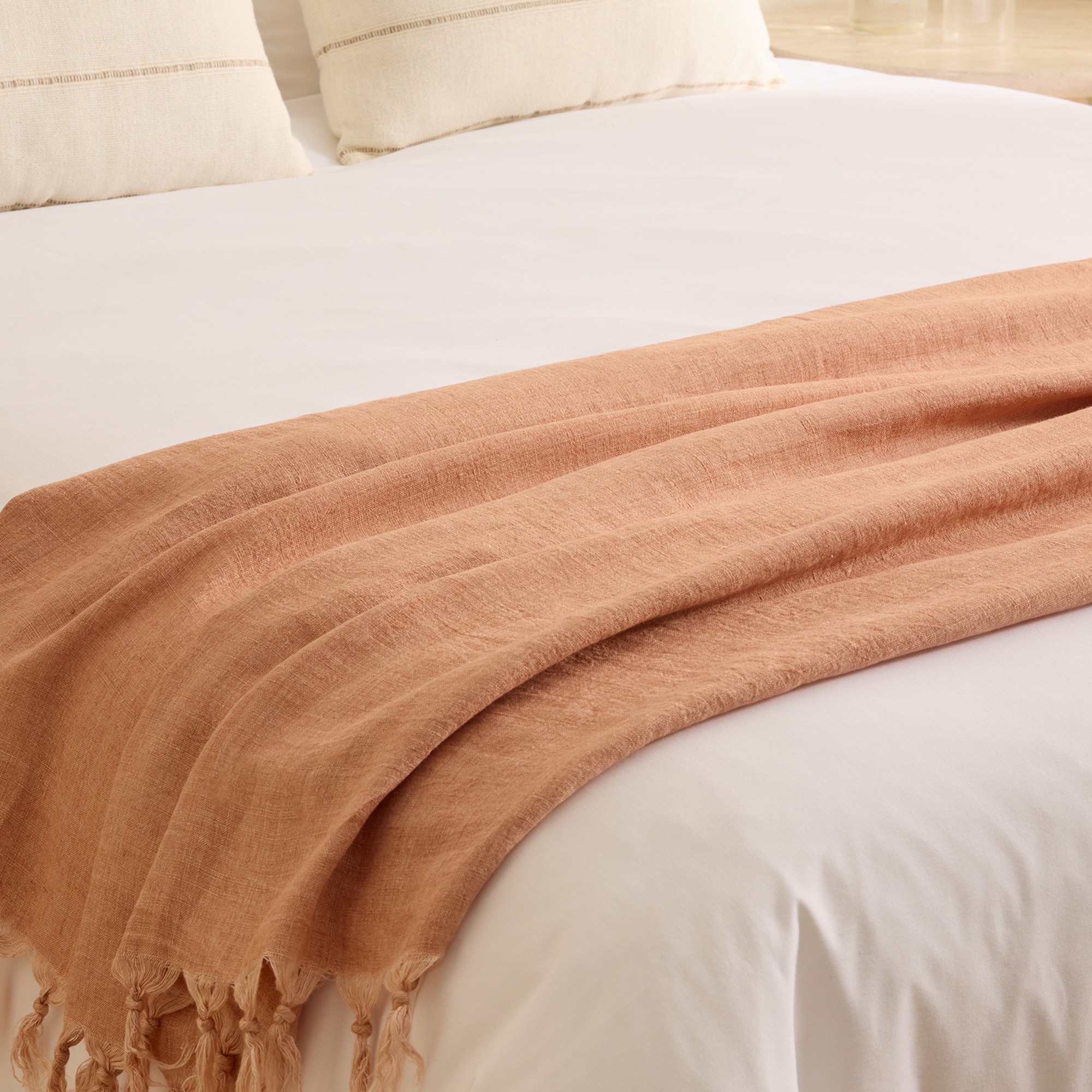 Imagem 0 de Manta Decorativa de Linho Penda