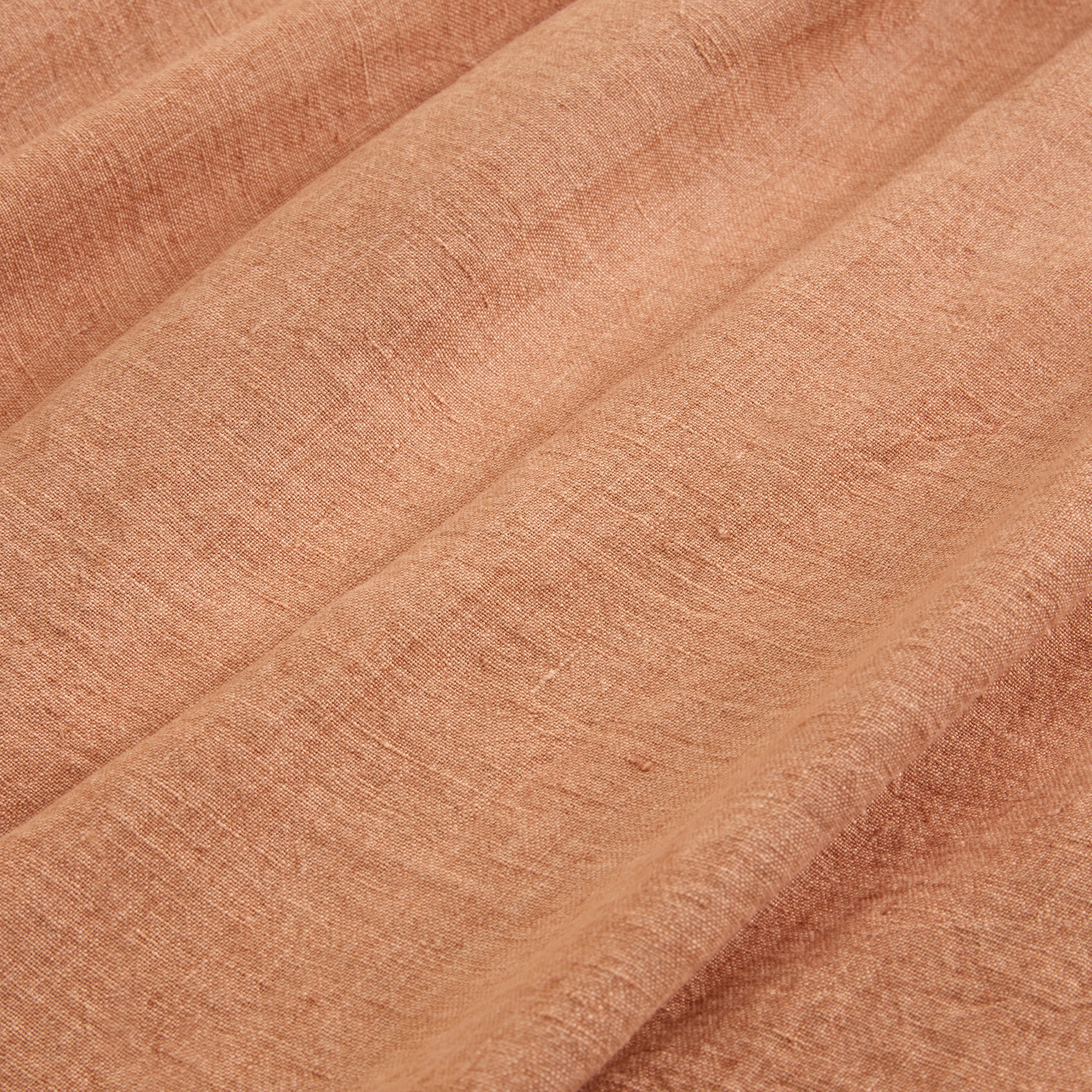 Manta Decorativa de Linho Penda Laranja-3