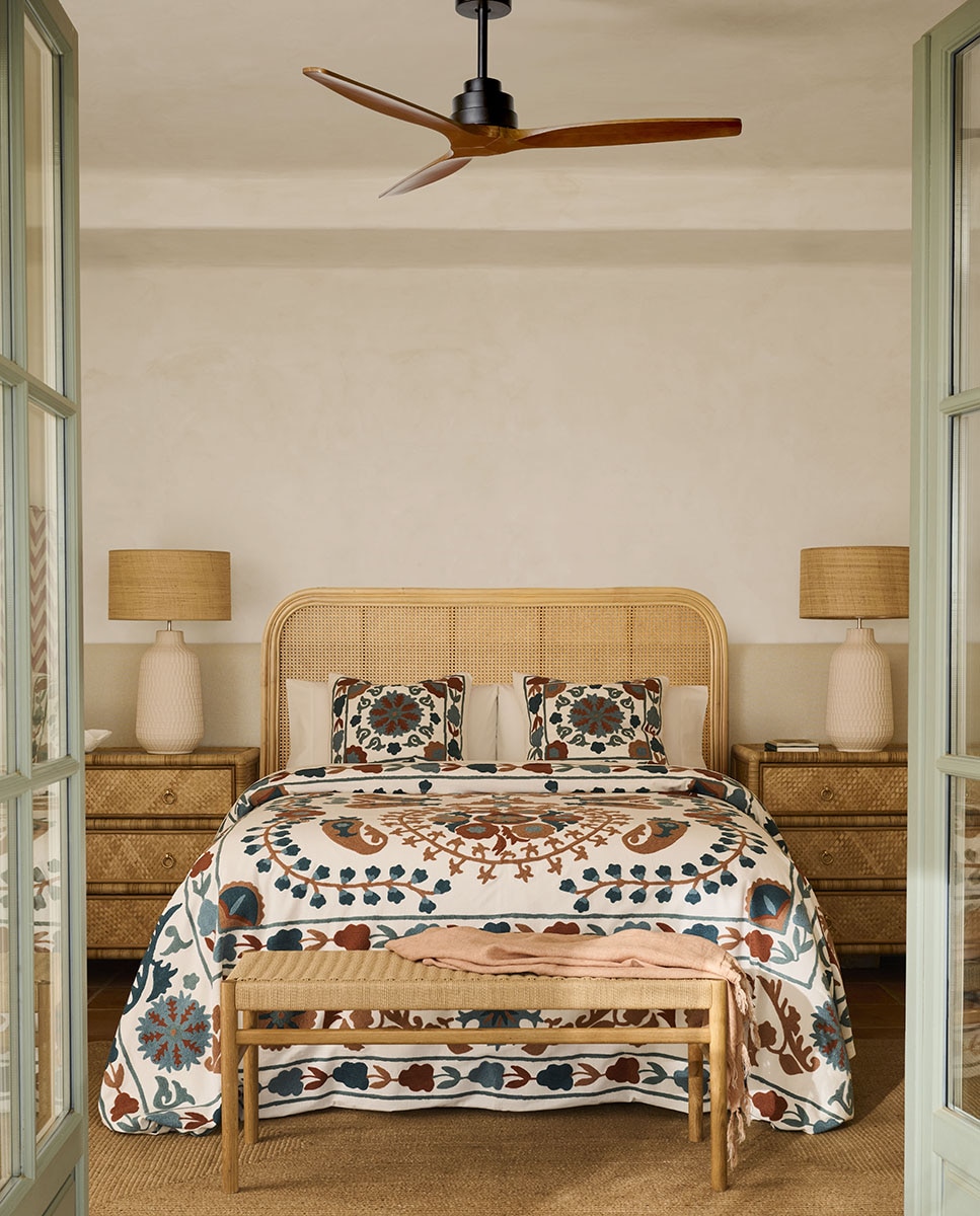 Manta Decorativa de Linho Penda Laranja-4