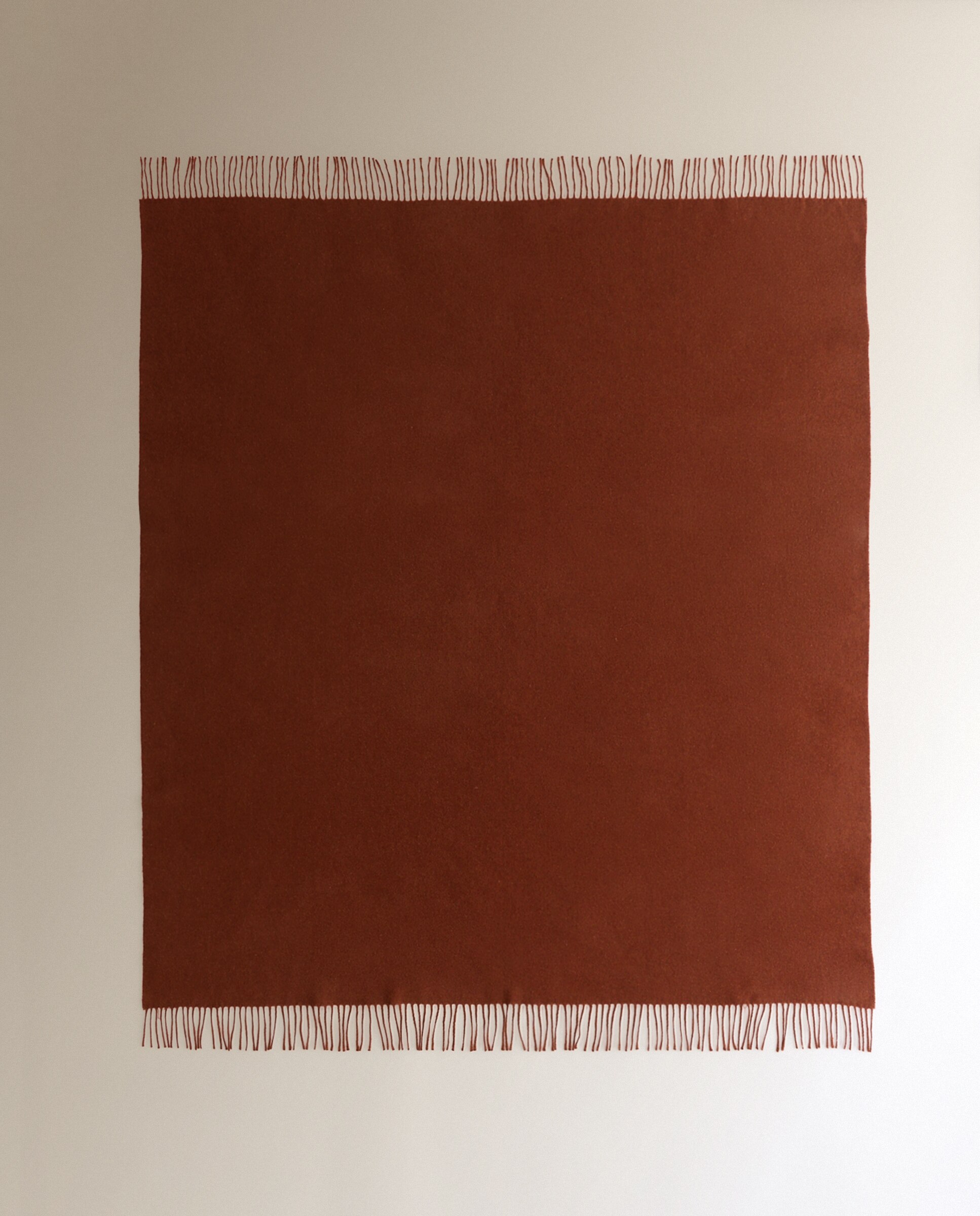 Manta decorativa lana y cashmere Reneé - Granate 140 x 190 cm Granate-4