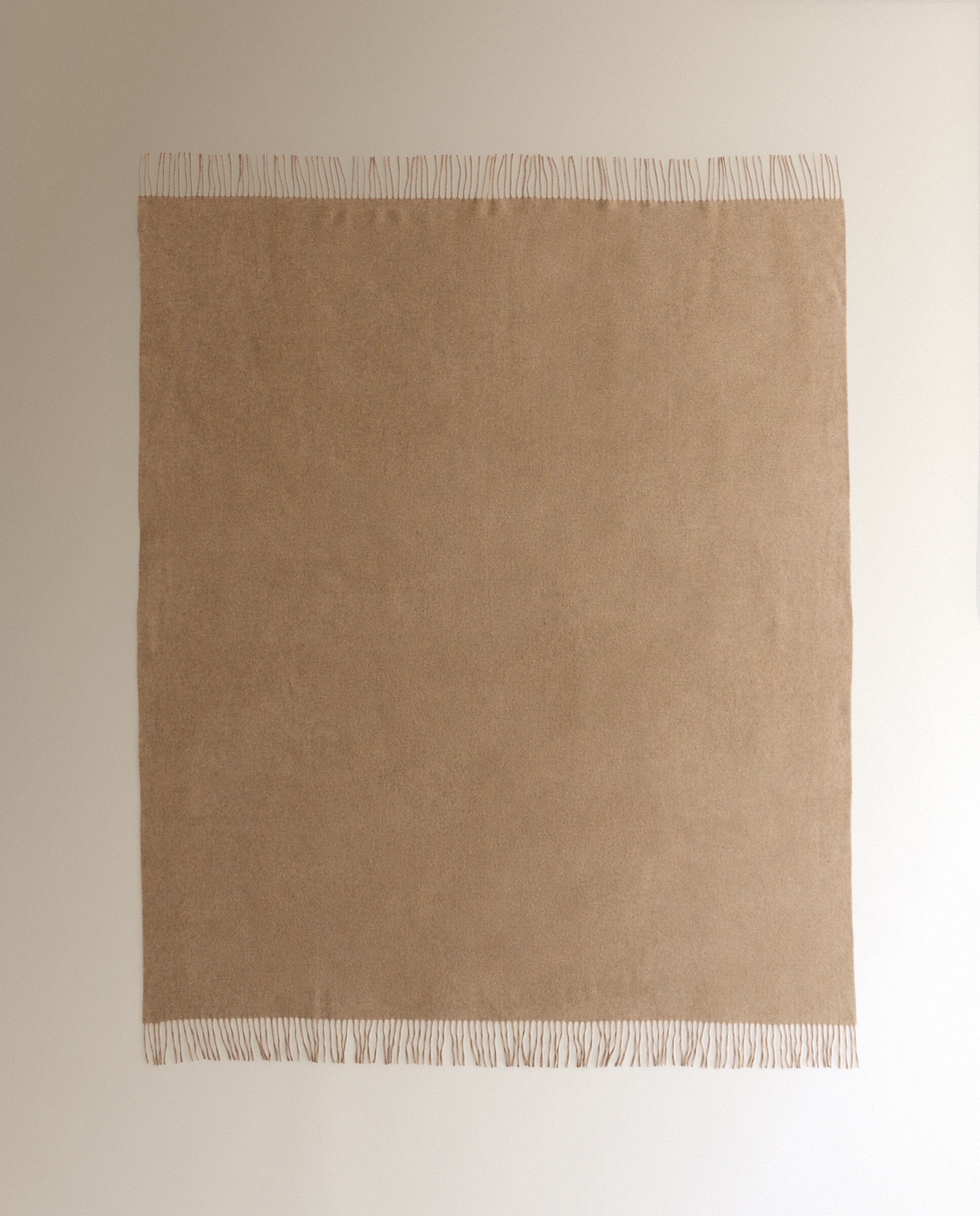 Manta decorativa lana y cashmere Reneé - Beige 140 x 190 cm Beige-4