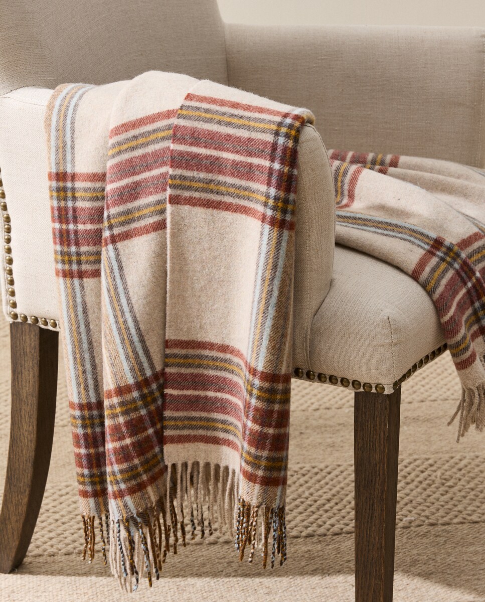 Imagen 0 de Manta decorativa lana y cashmere Coira Verde