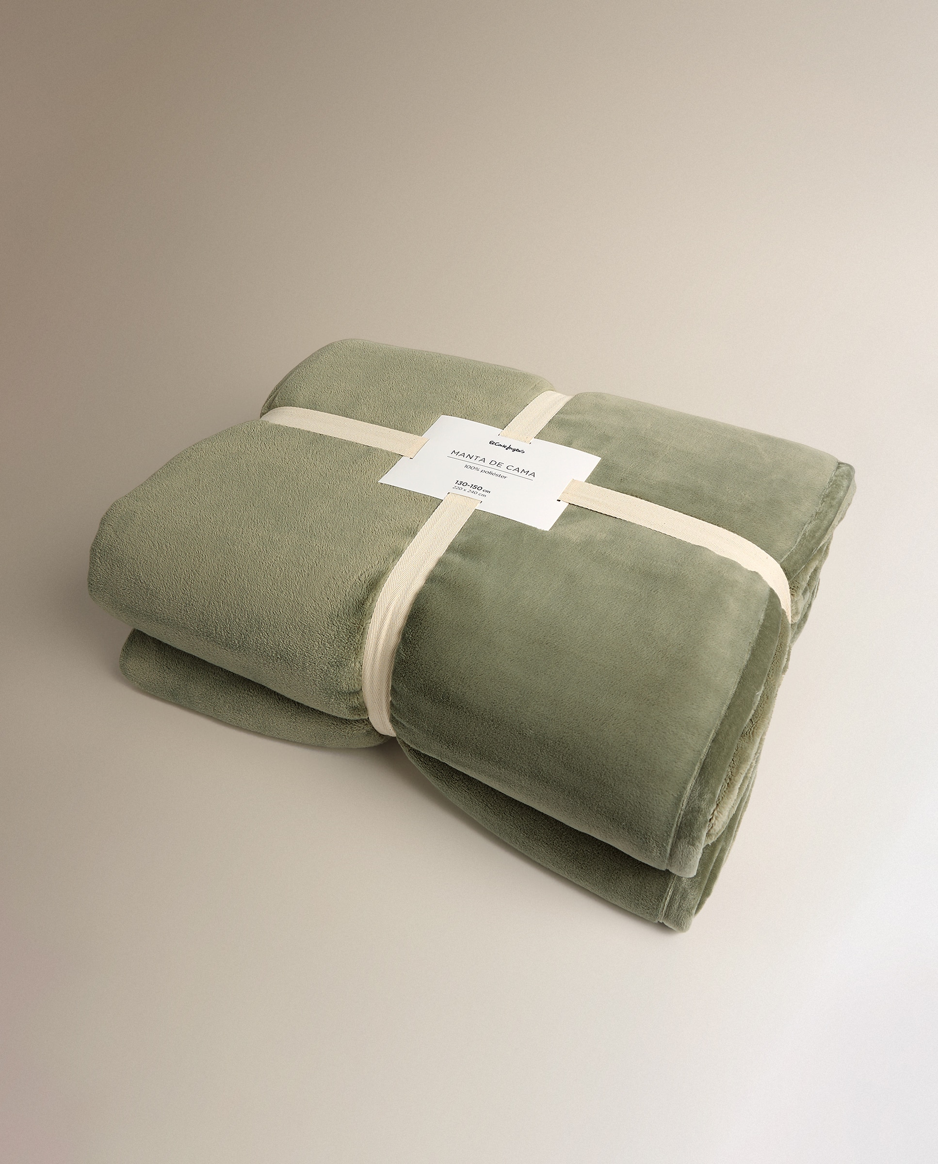 Manta de cama extra suave Corviglia - Verde Cama 200 cm Verde-5