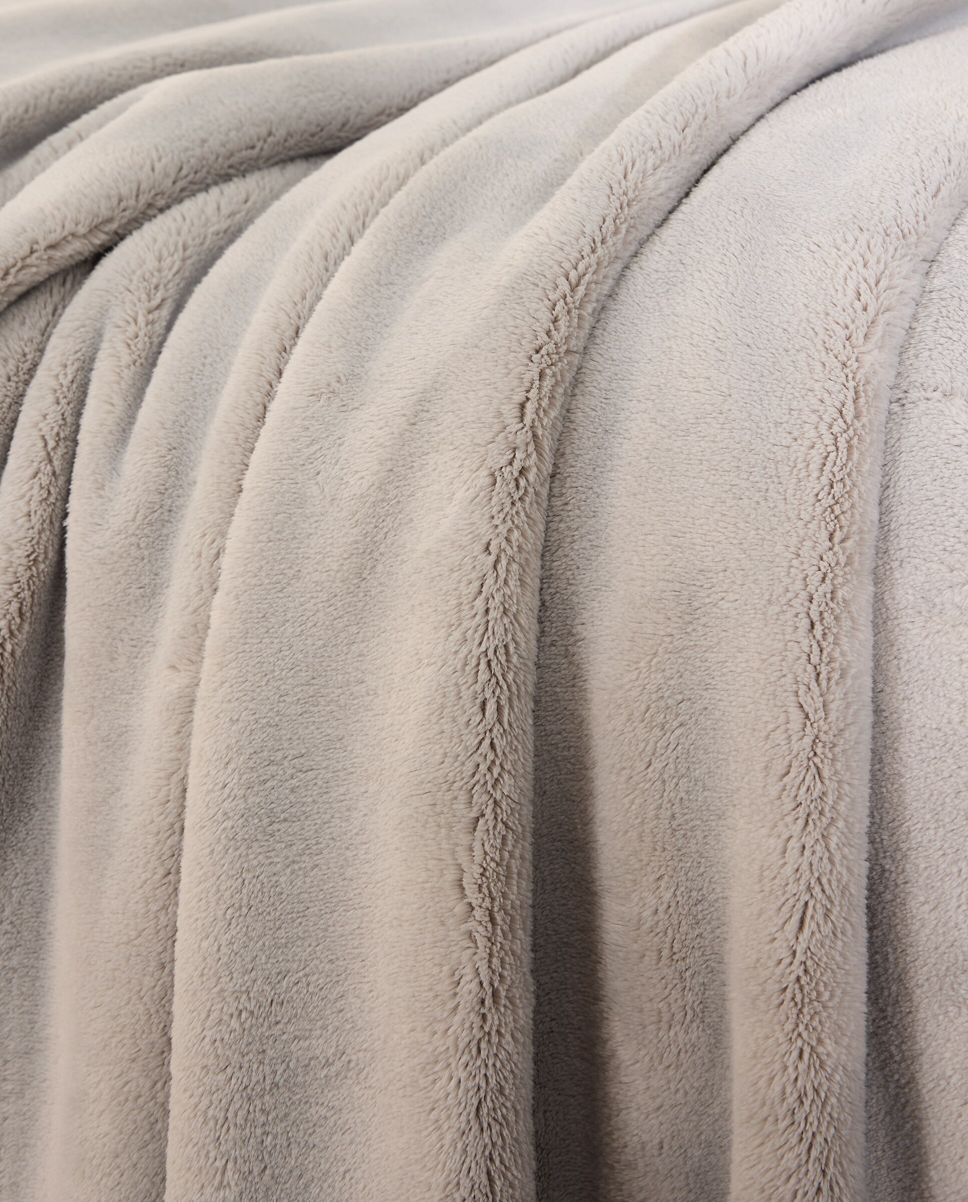 Manta de cama extra suave Corviglia - Gris Cama 90 cm Gris-3
