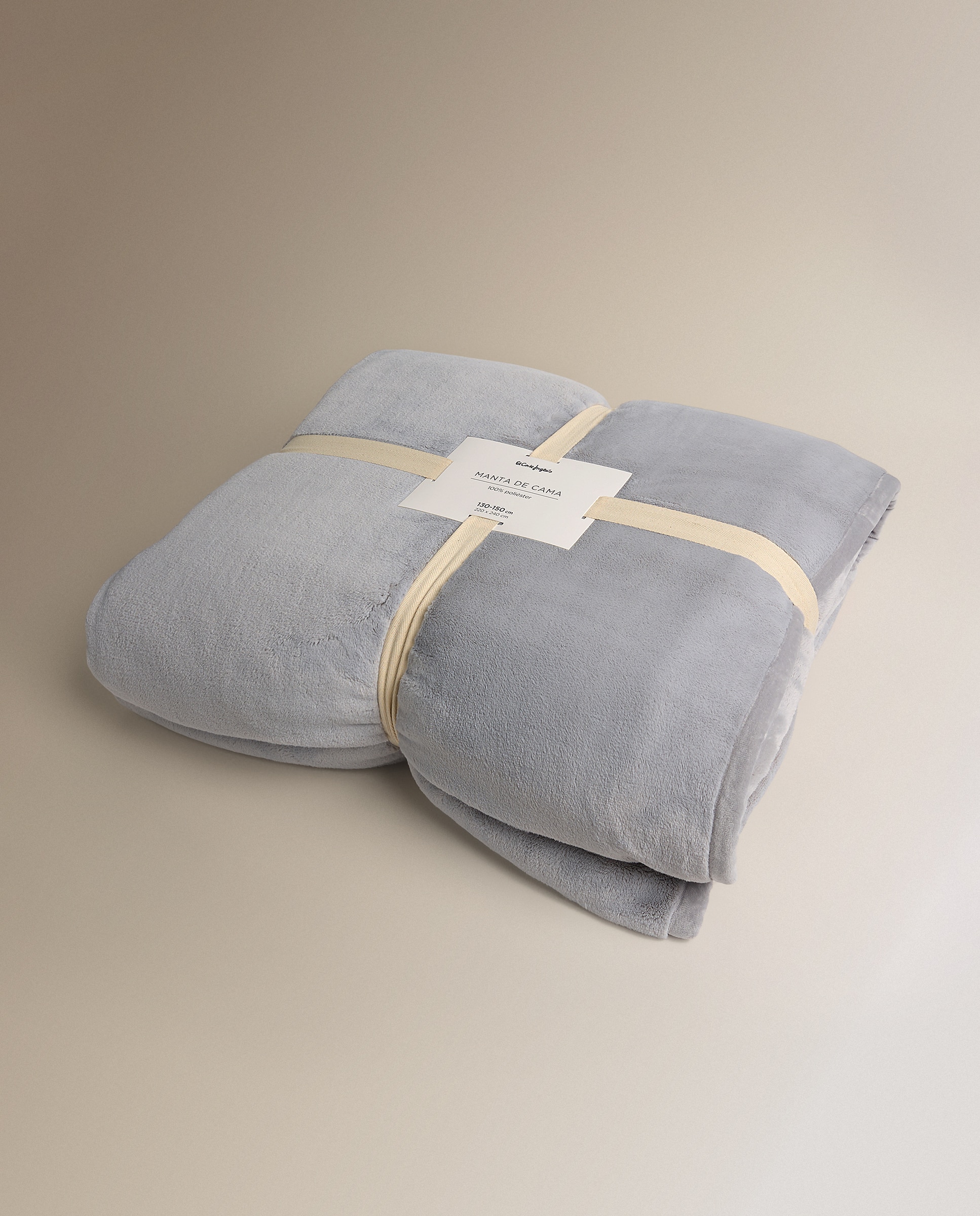 Manta de cama extra suave Corviglia - Gris Cama 90 cm Gris-5
