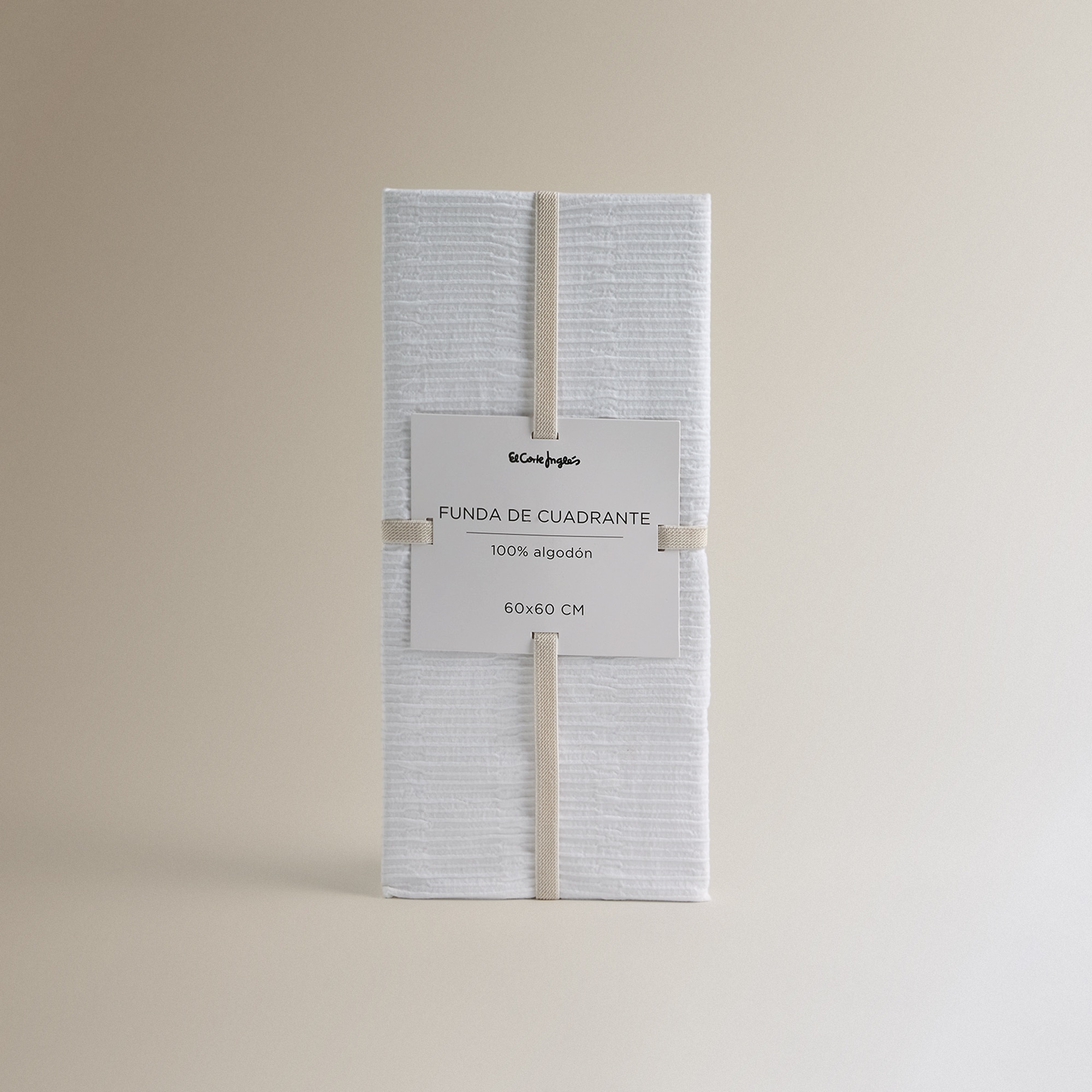 Capa quadrada em algodão Ocean Branco-5