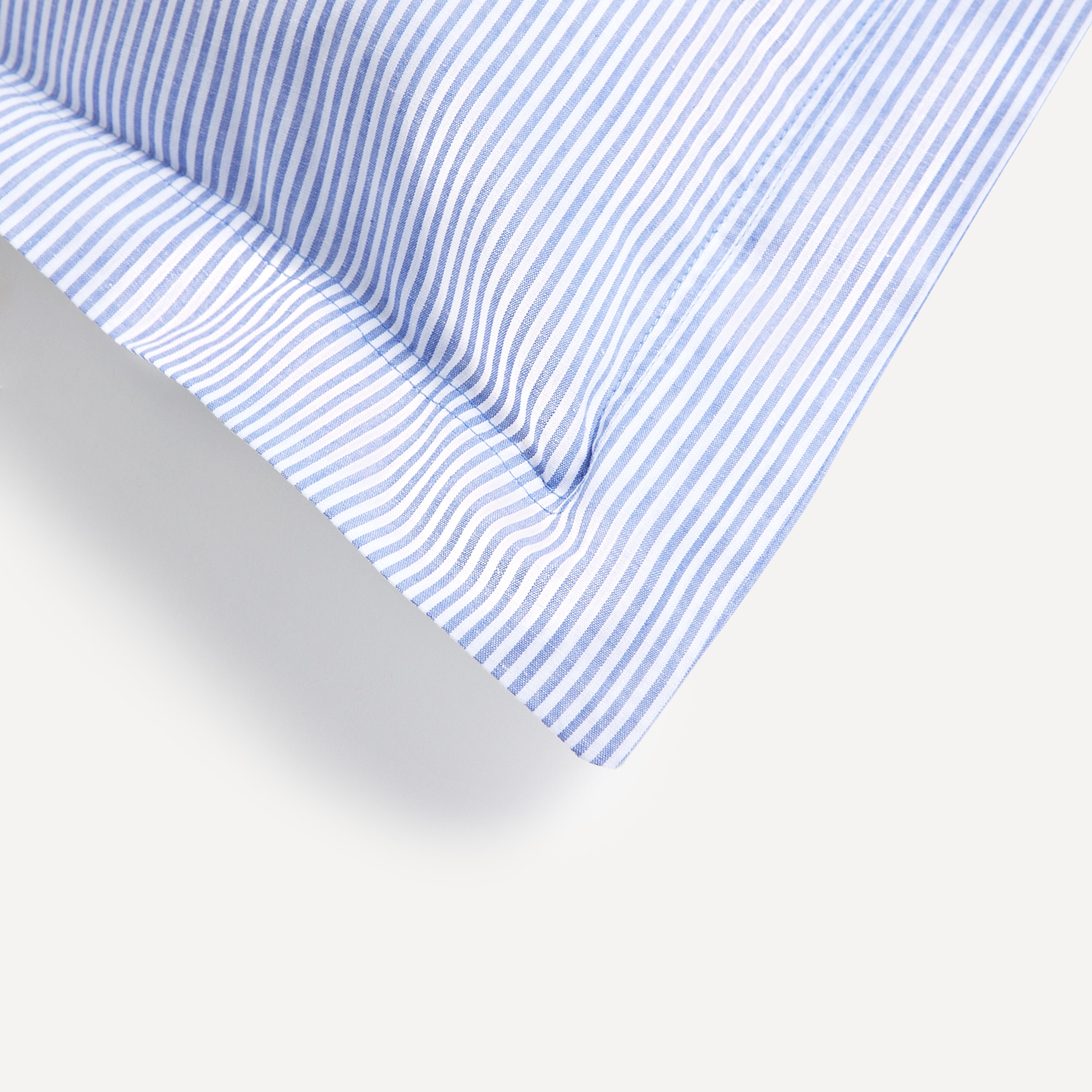 Capa de Almofada Quadrada Oxford Stripe Azul-2