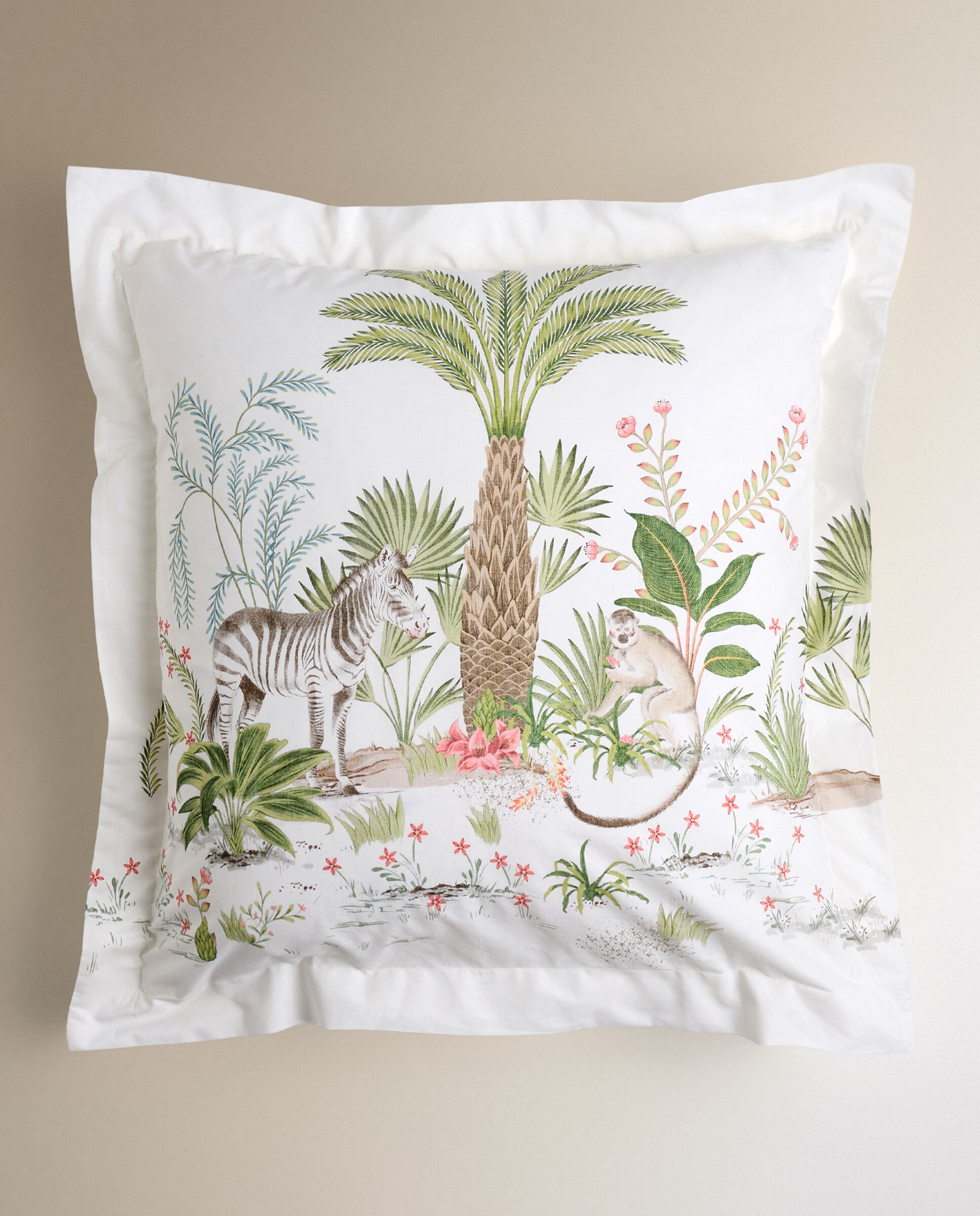 Capa de Almofada de Algodão Masai Multicolor-2