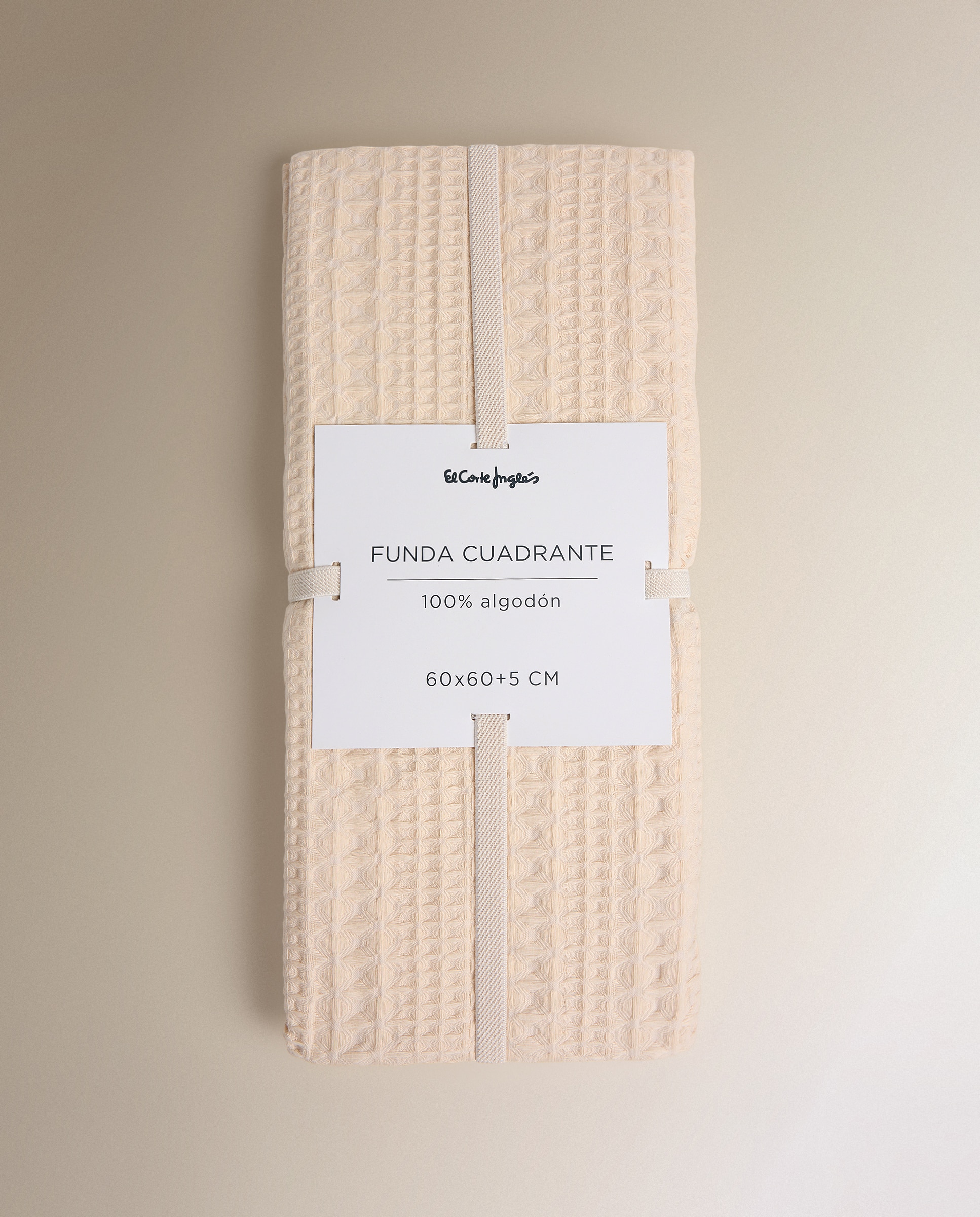 Capa de colchão em algodão Cotton El Corte Inglés Cru-5