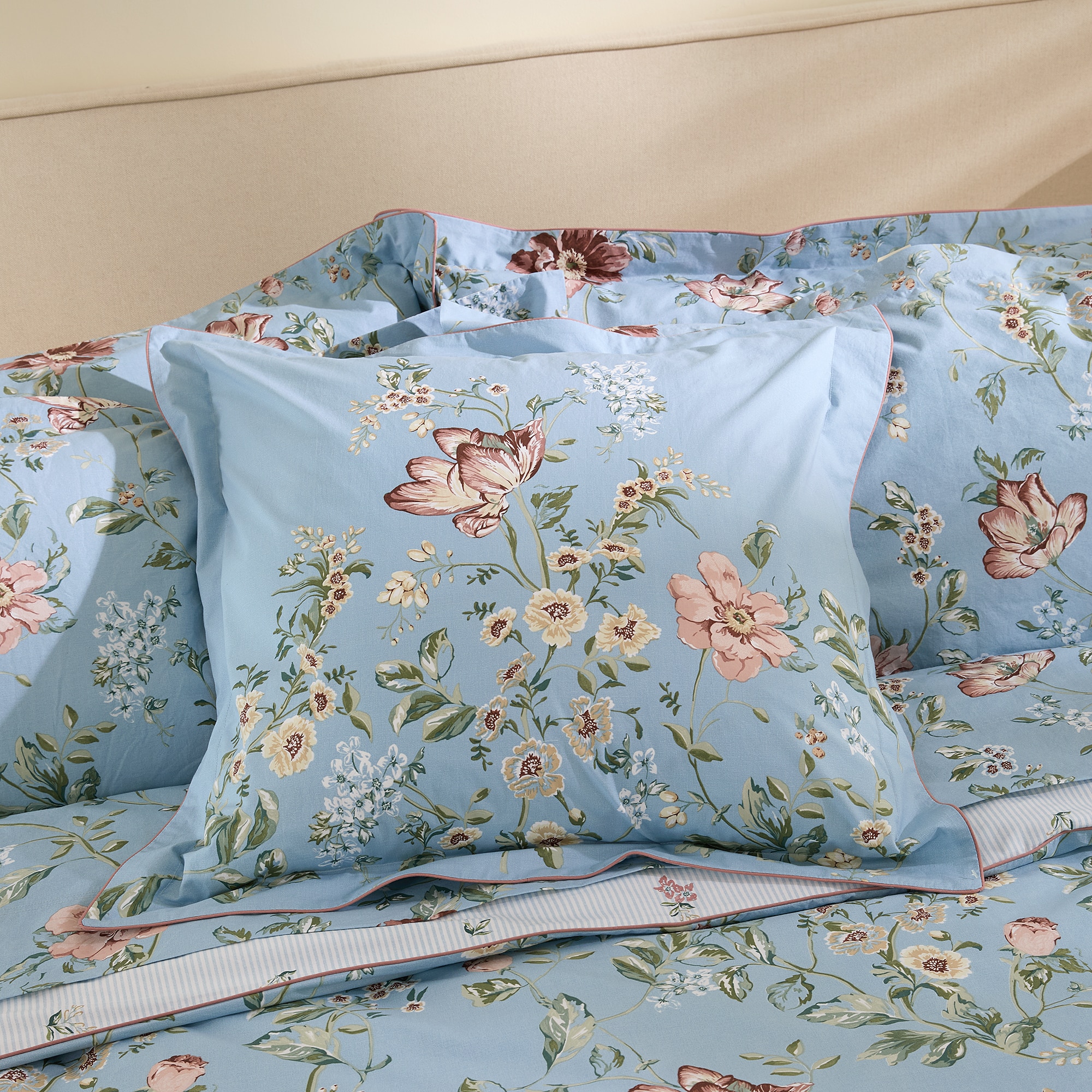 Capa de Almofada de Algodão Orleans Multicolor-1