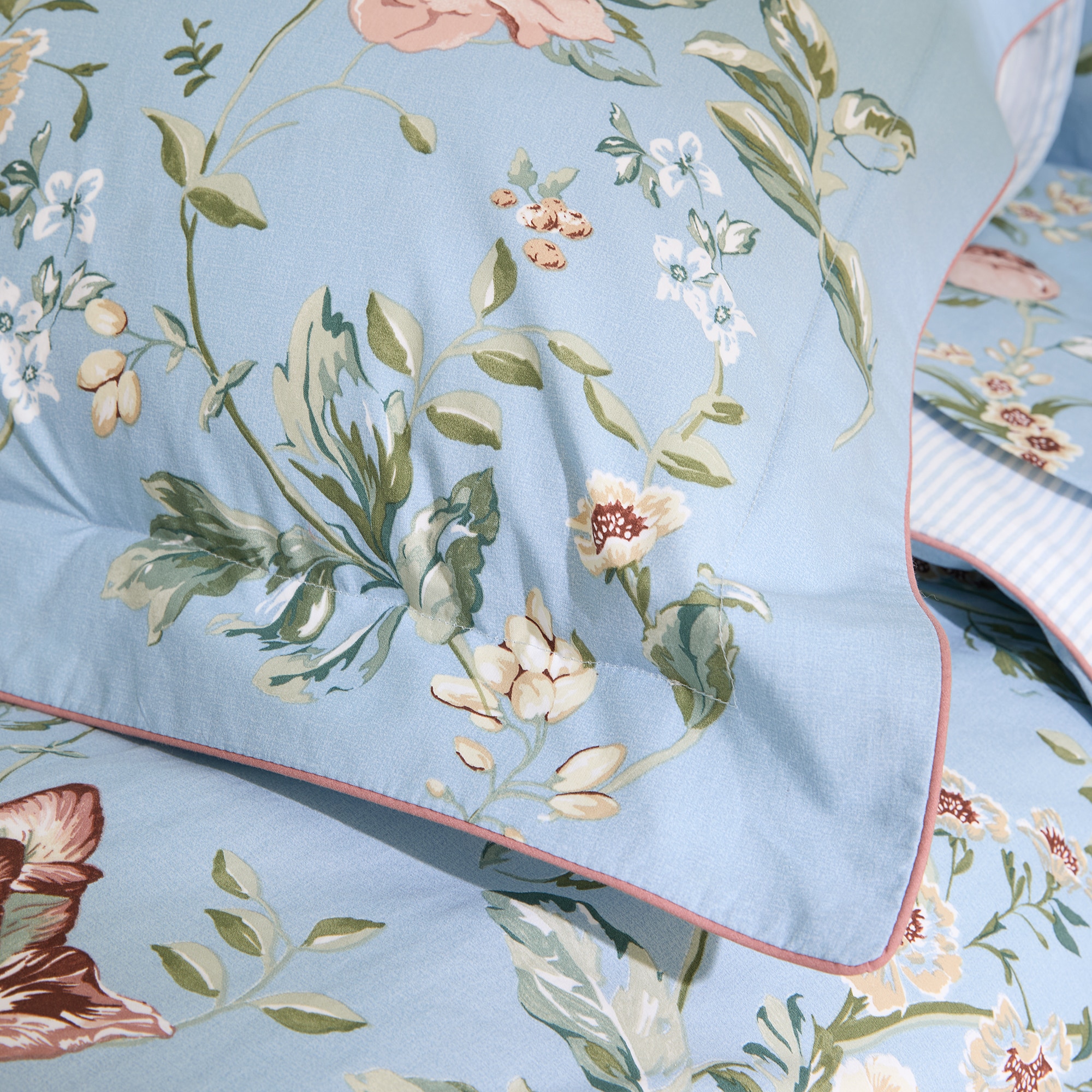 Capa de Almofada de Algodão Orleans Multicolor-3